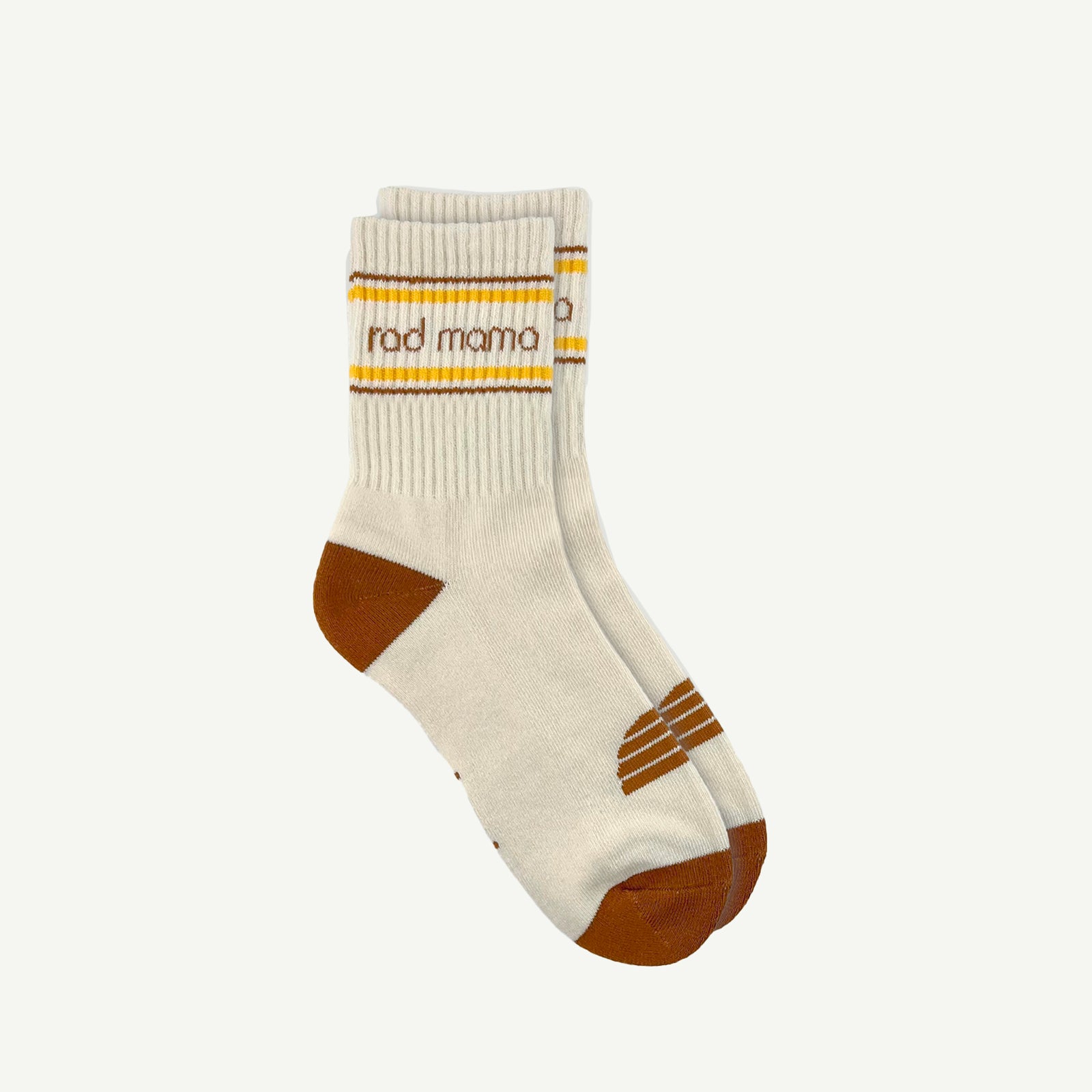 Rad Mama Organic Cotton Crew Sock Single - Natural
