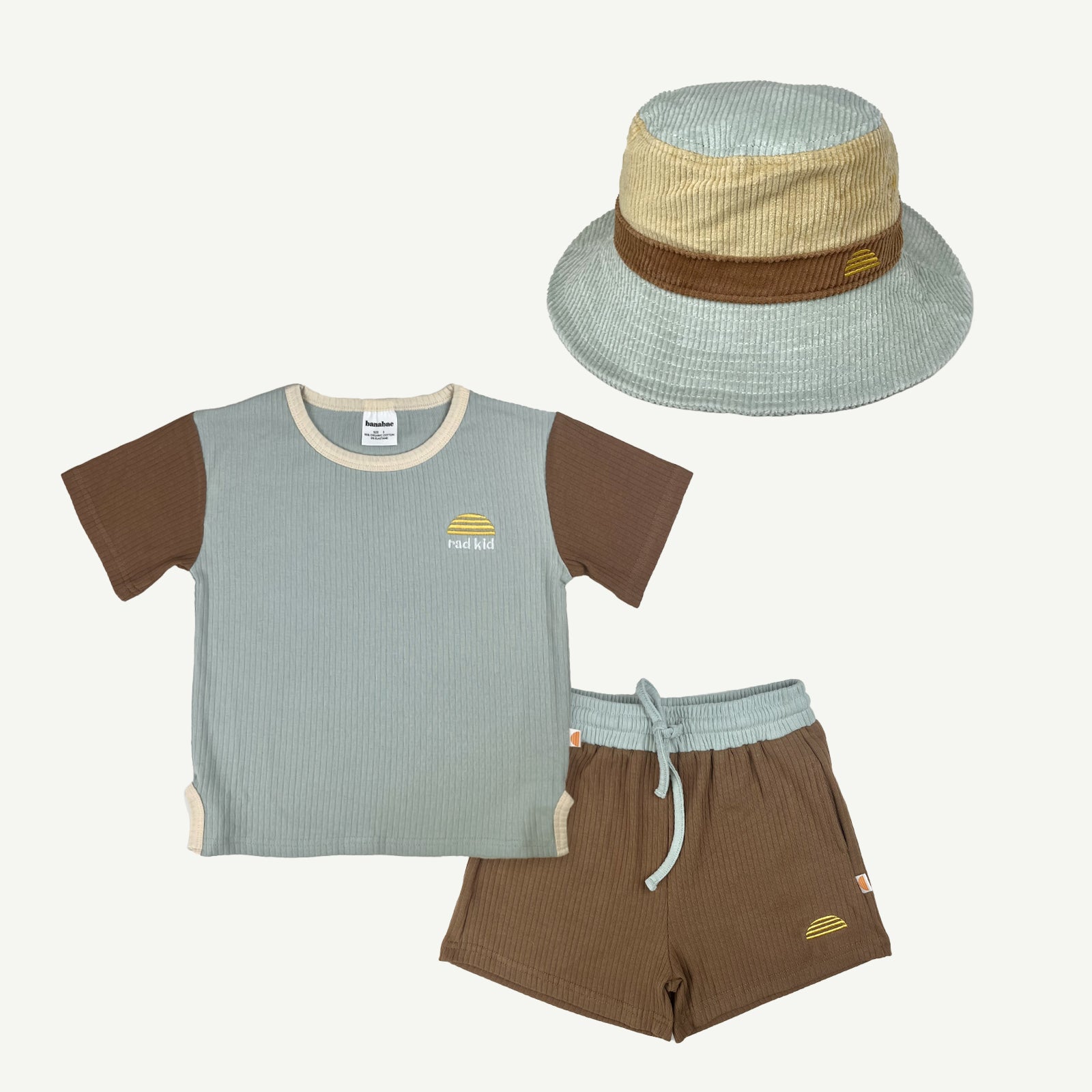 Rad Kid Twinset and Bucket Hat Bundle - Scout