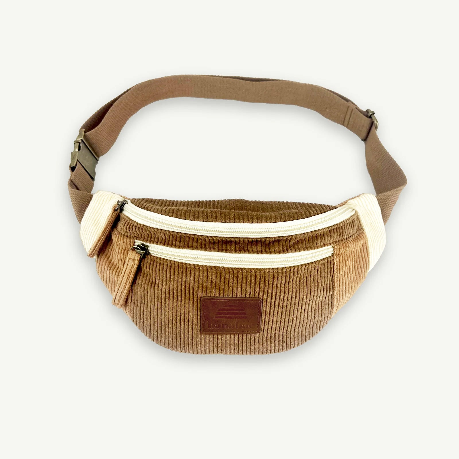 Banabae Corduroy Splice Eco Belt Bag - Tans