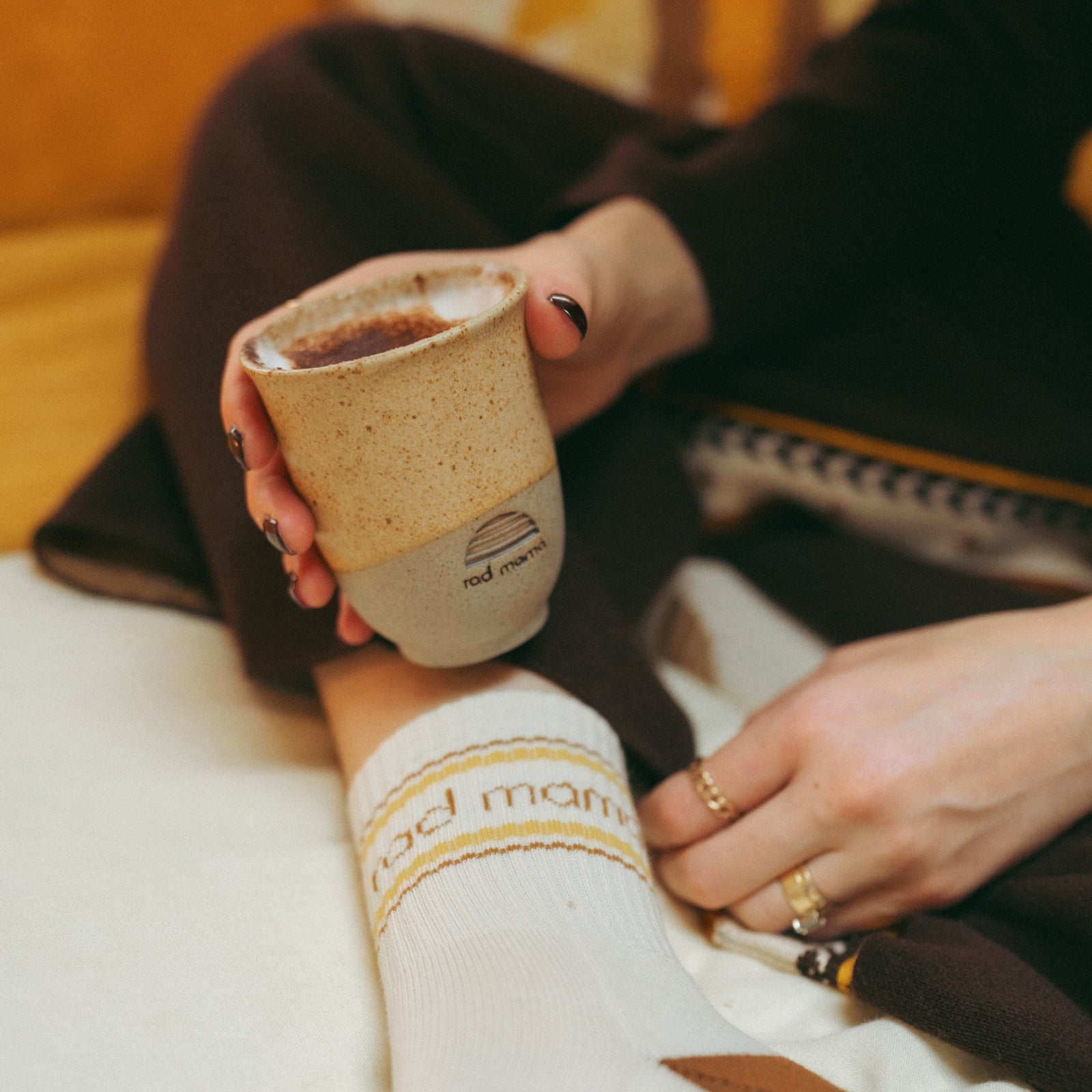 Rad Mama x Pottery For The Planet Ceramic Travel Mug - Sunset