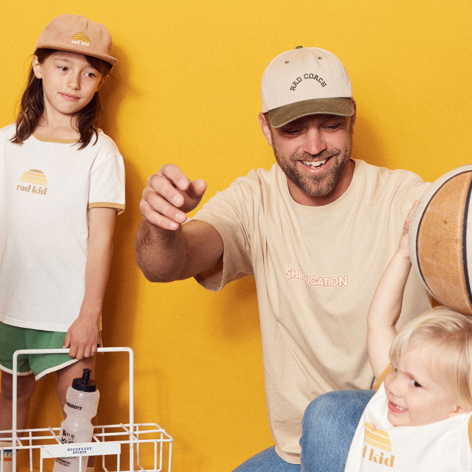 Rad Coach Washed Baseball Cap Two Tone - Khaki