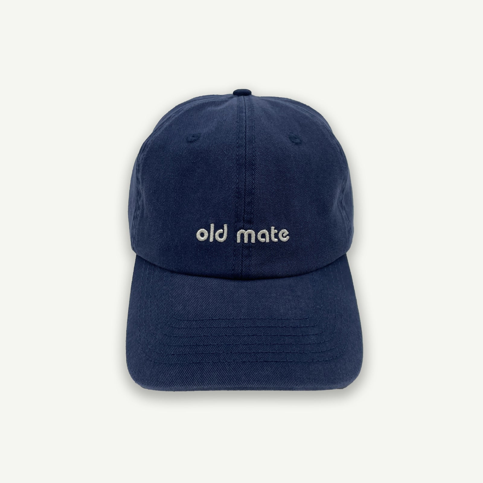 Old Mate Kids Washed Baseball Cap- Navy