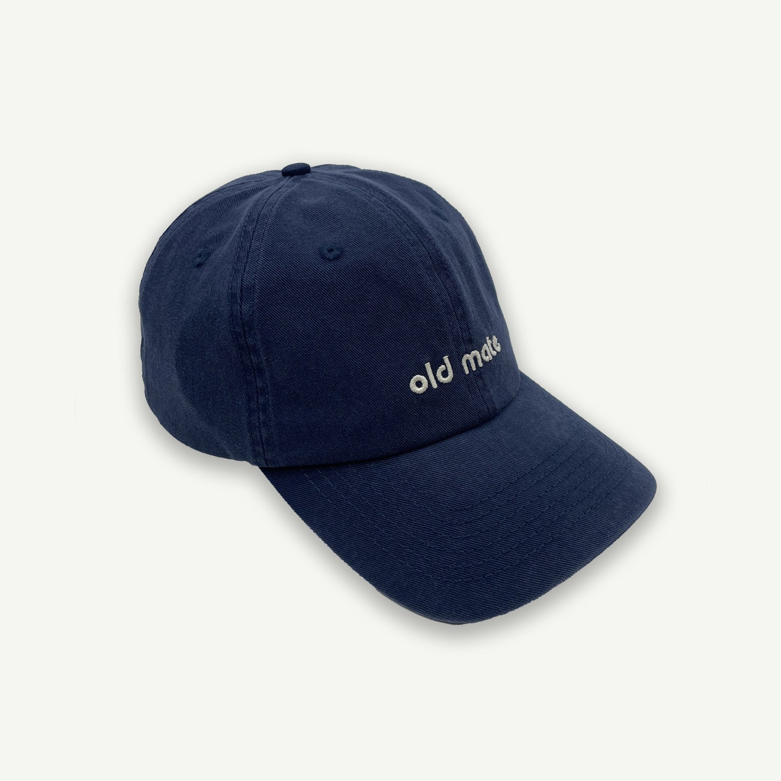 Old Mate Kids Washed Baseball Cap- Navy