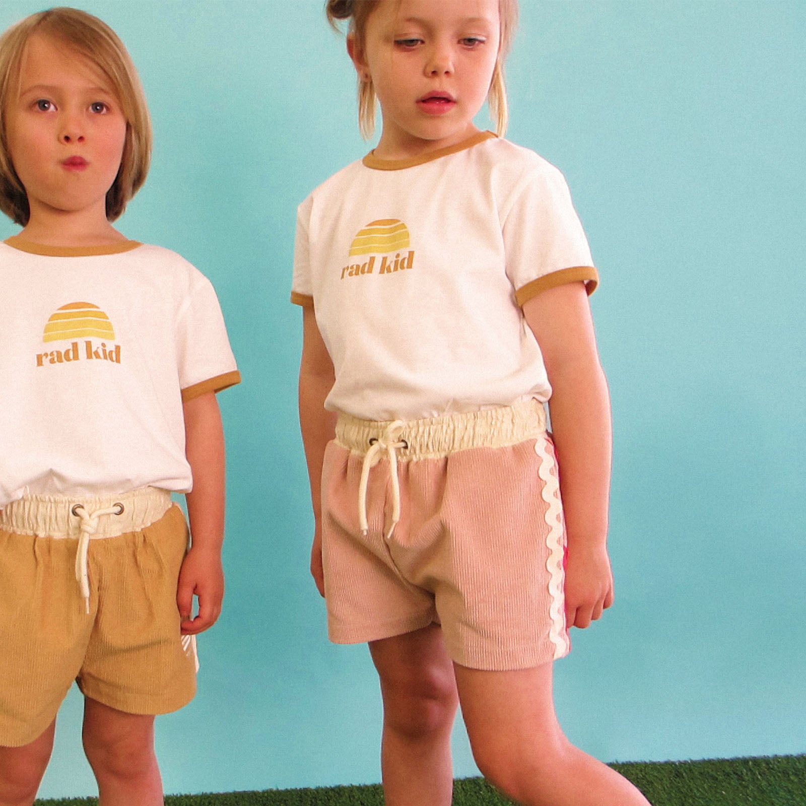 Ric Rac Cord Short Kids - Mauve