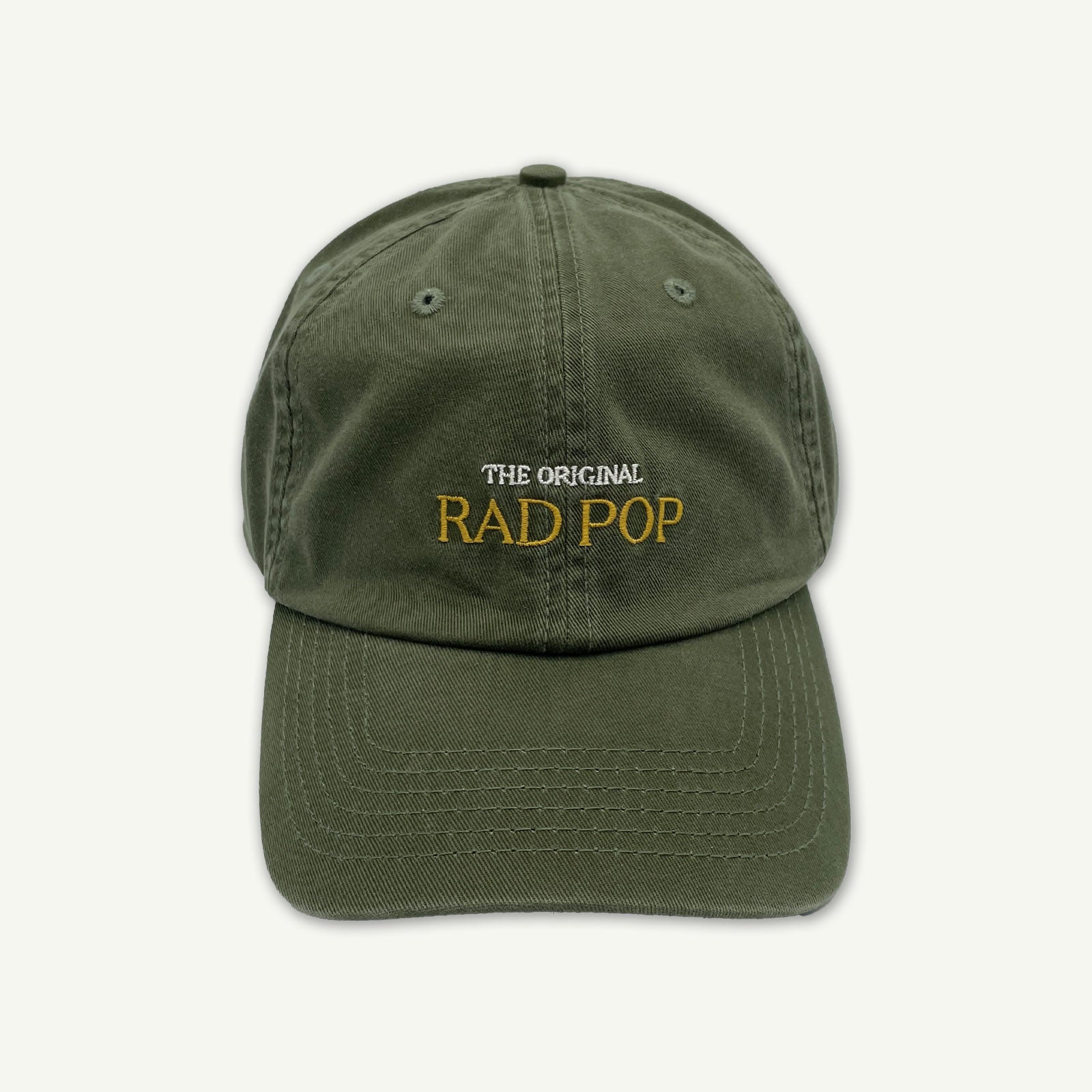 The Original Rad Pop Baseball Cap - Washed Khaki