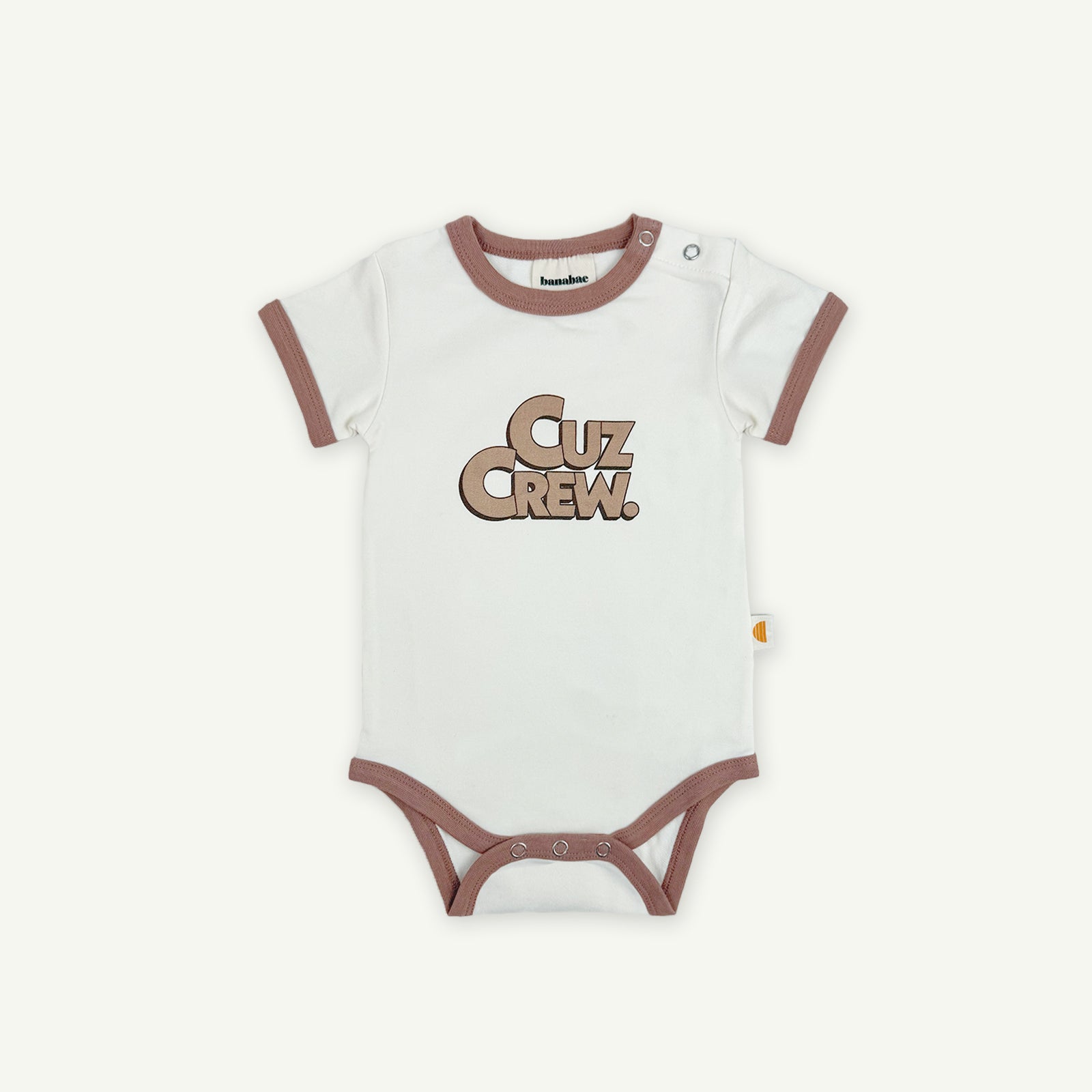 Cuz Crew Organic Cotton Onesie - Mousse