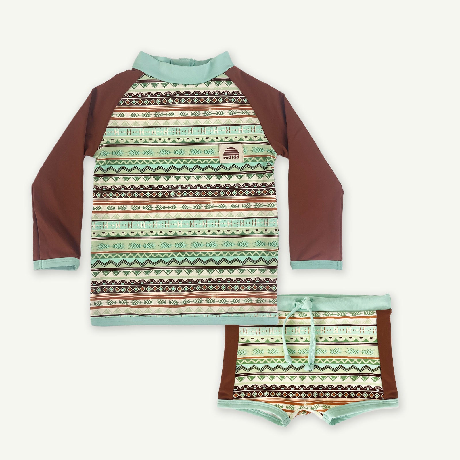 Reef Stripe Eco Rashie and Paddle Pant Bundle