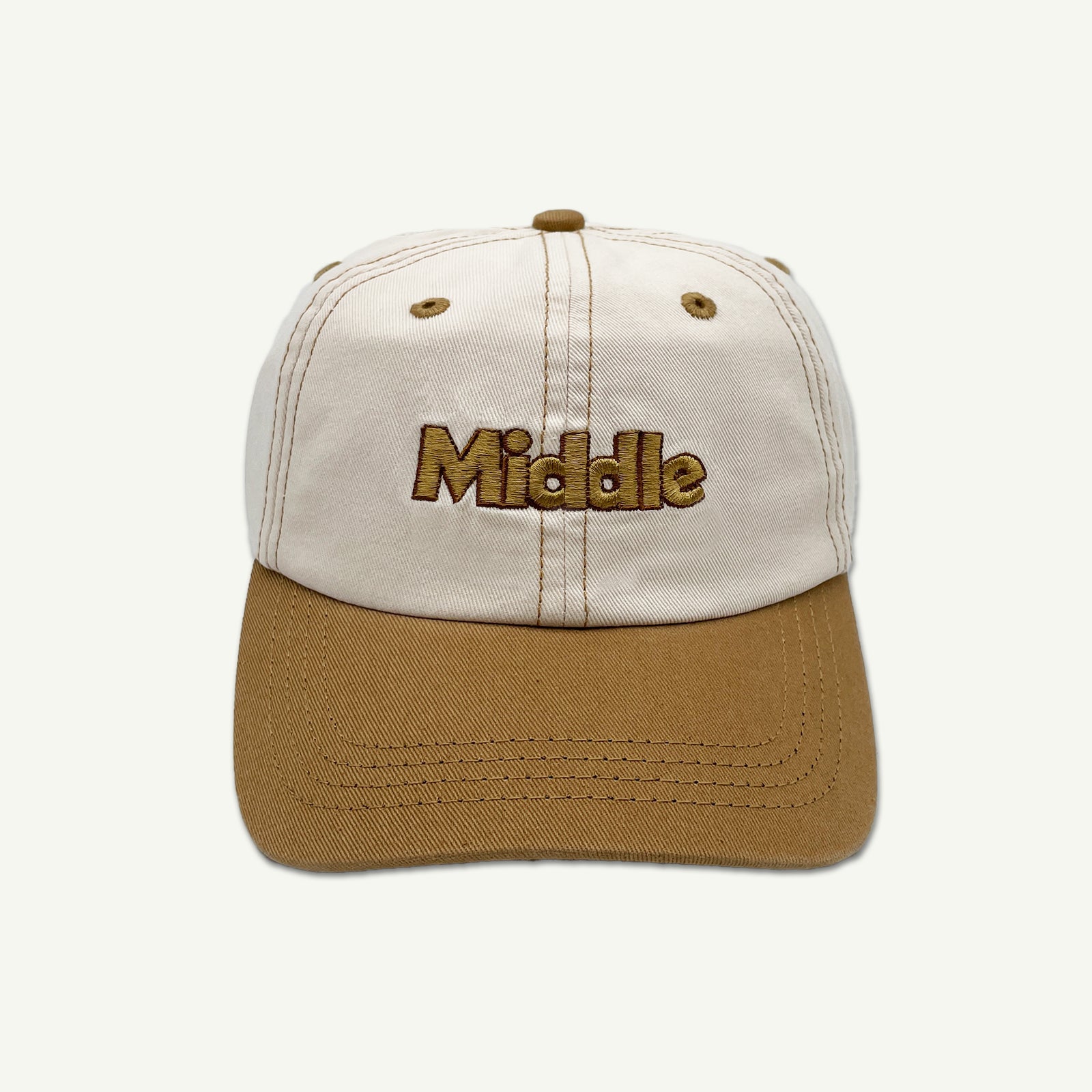 Middle Two Tone Baseball Cap