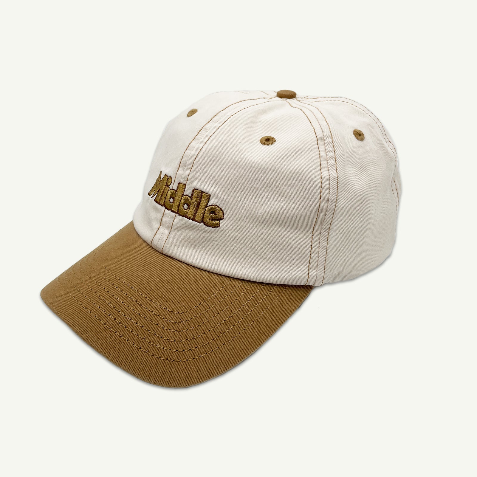 Middle Two Tone Baseball Cap