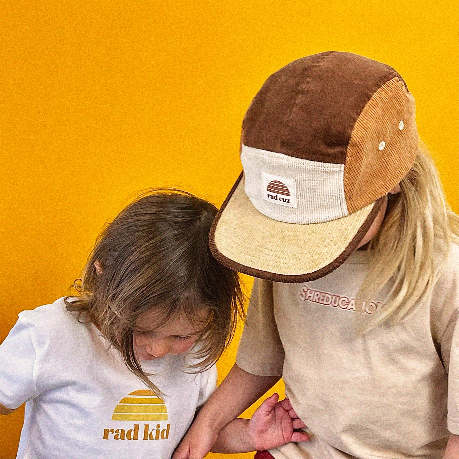 Rad Cuz Five Panel Splice Cord Cap - Tan