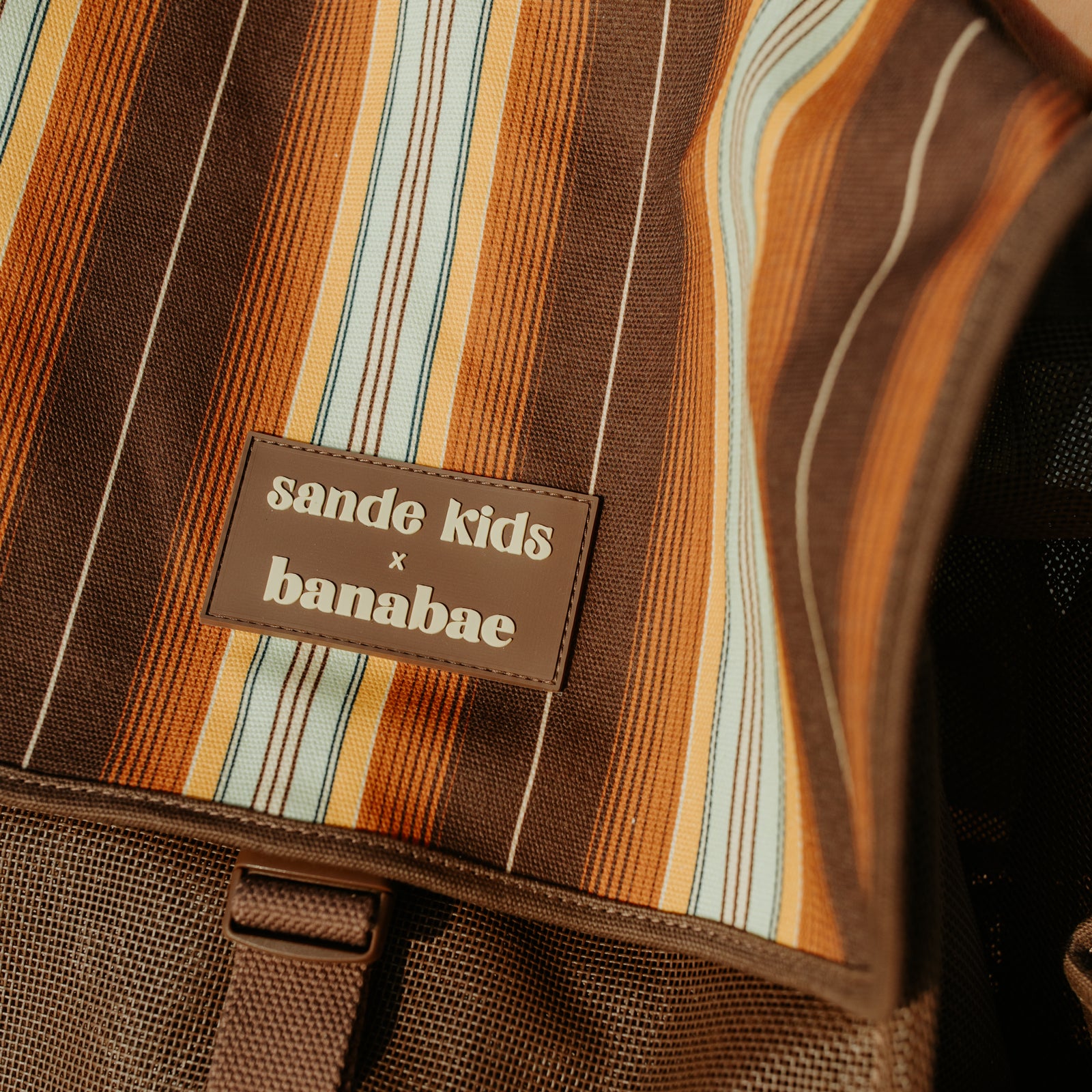 Banabae X Sande Kids Sand Free Convertible Beach Bag - Stripe
