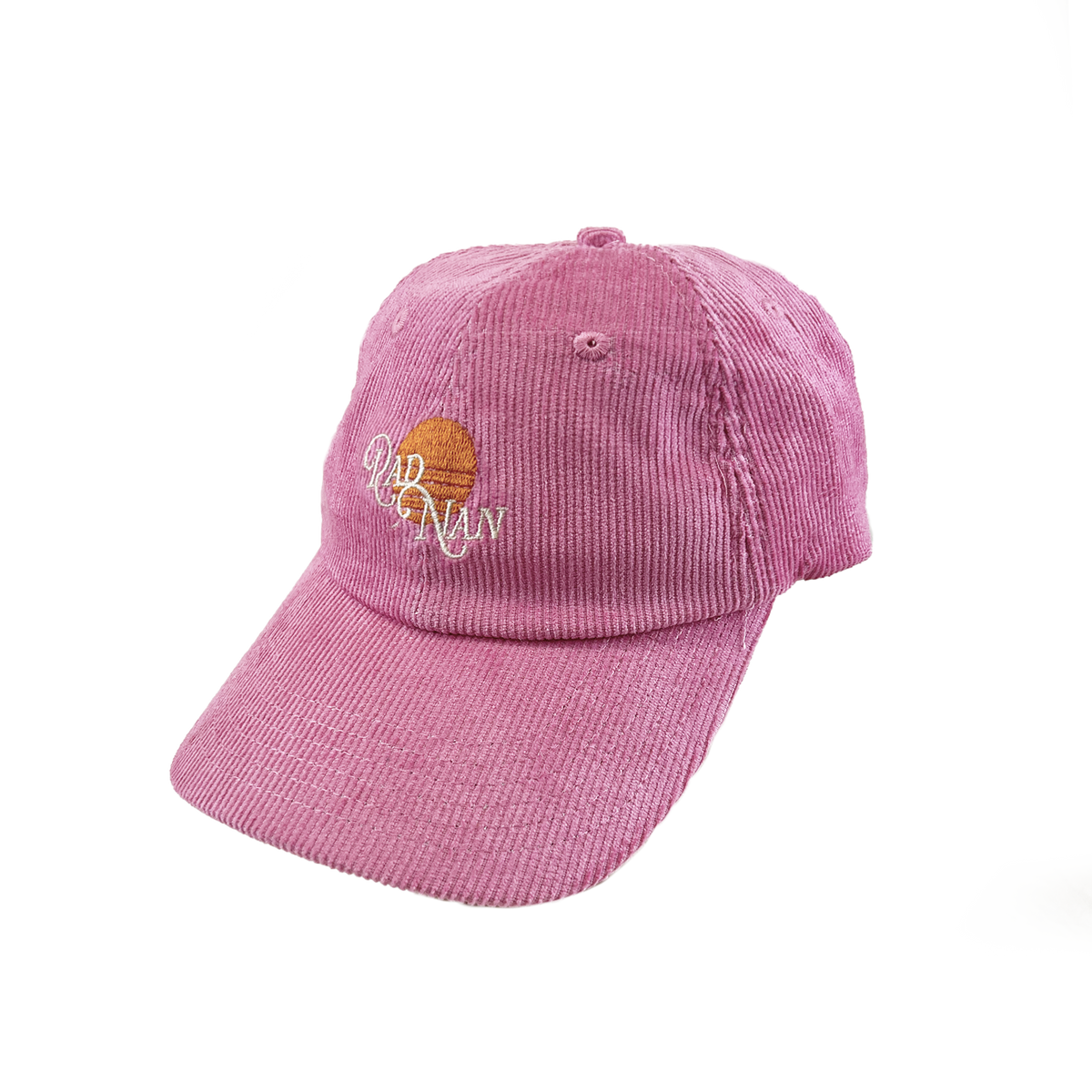 Rad Nan Baseball Organic Cord Cap - Pink | Banabae