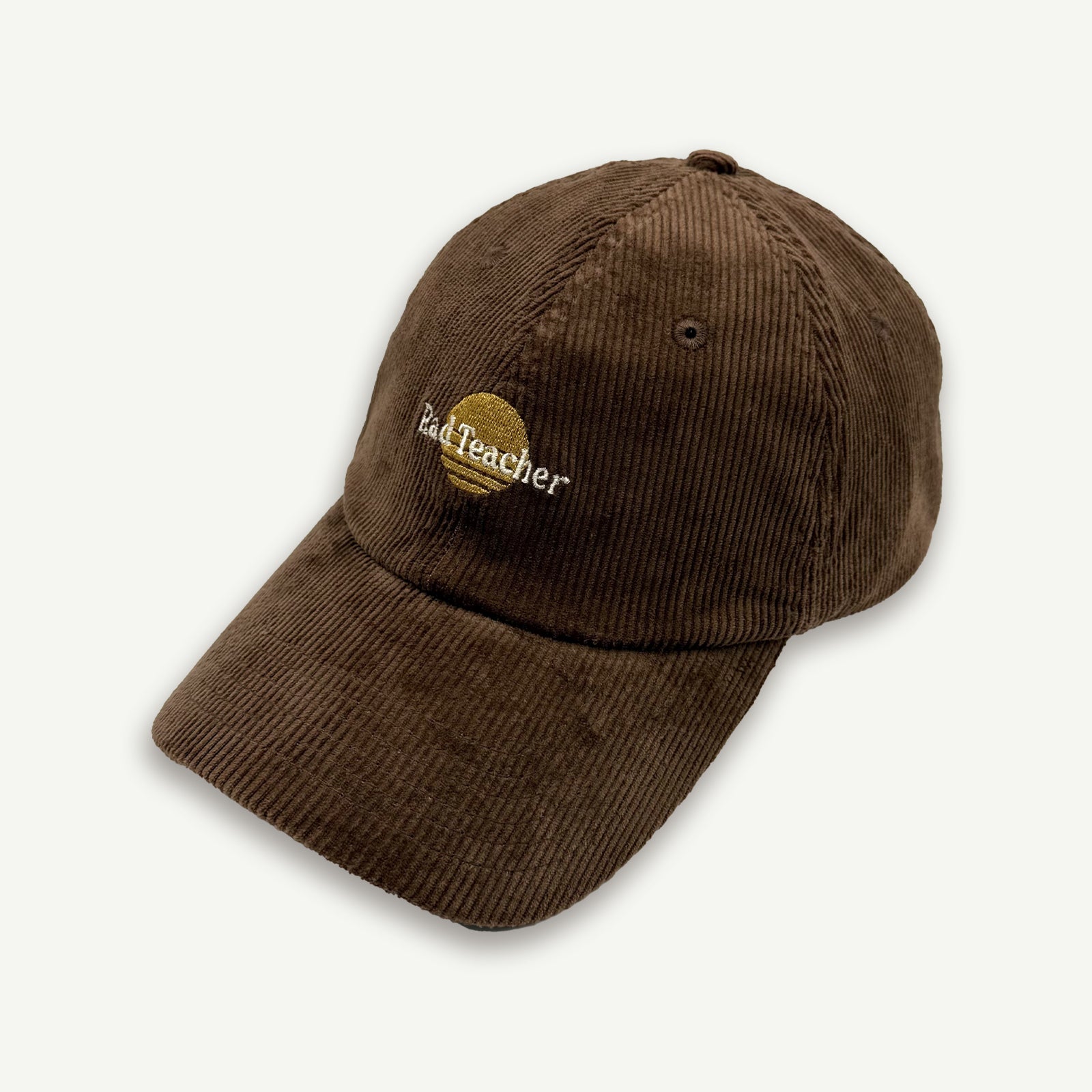 Rad Teacher Cord Baseball Cap - Choc