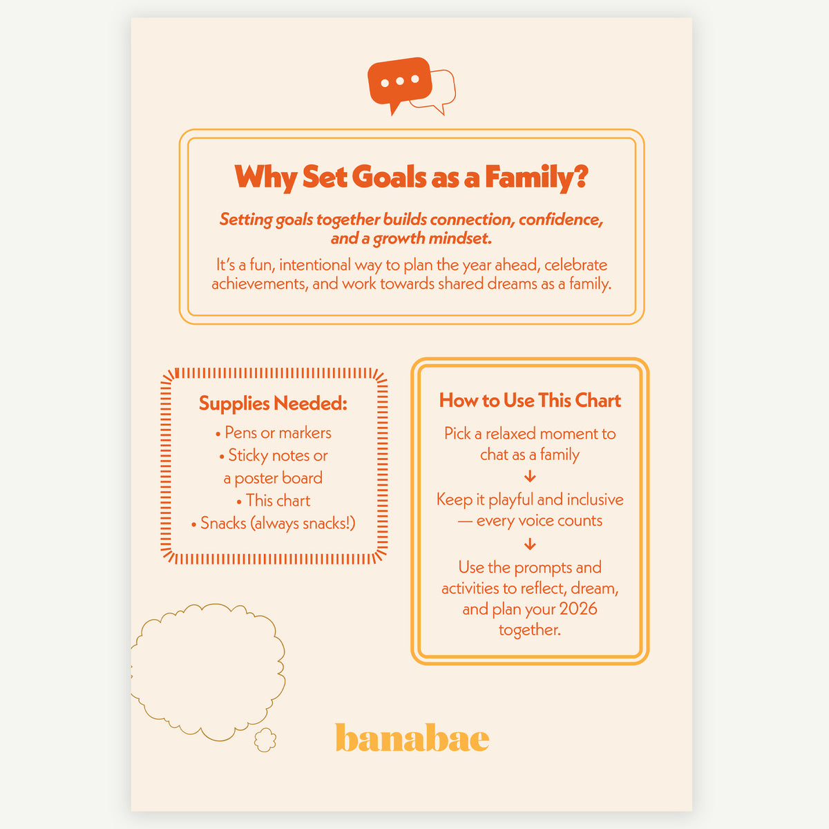 2026 Family Goal Setting & Growth Chart - DOWNLOAD | Banabae