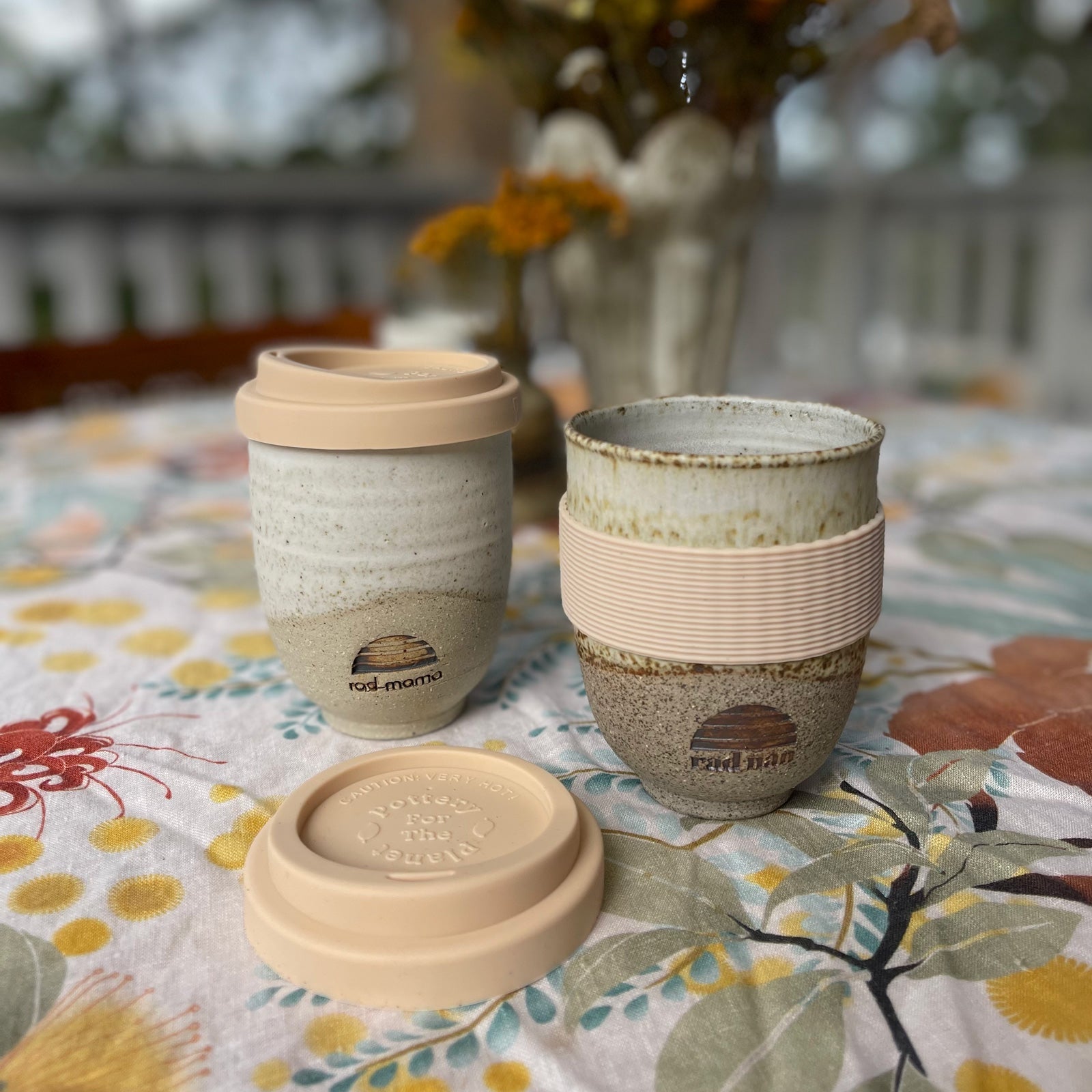 Rad Nan x Pottery For The Planet Ceramic Travel Mug - Sandy