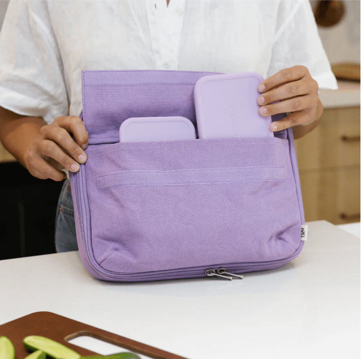 Insulated CrunchCase Lunch Bag - Lavender