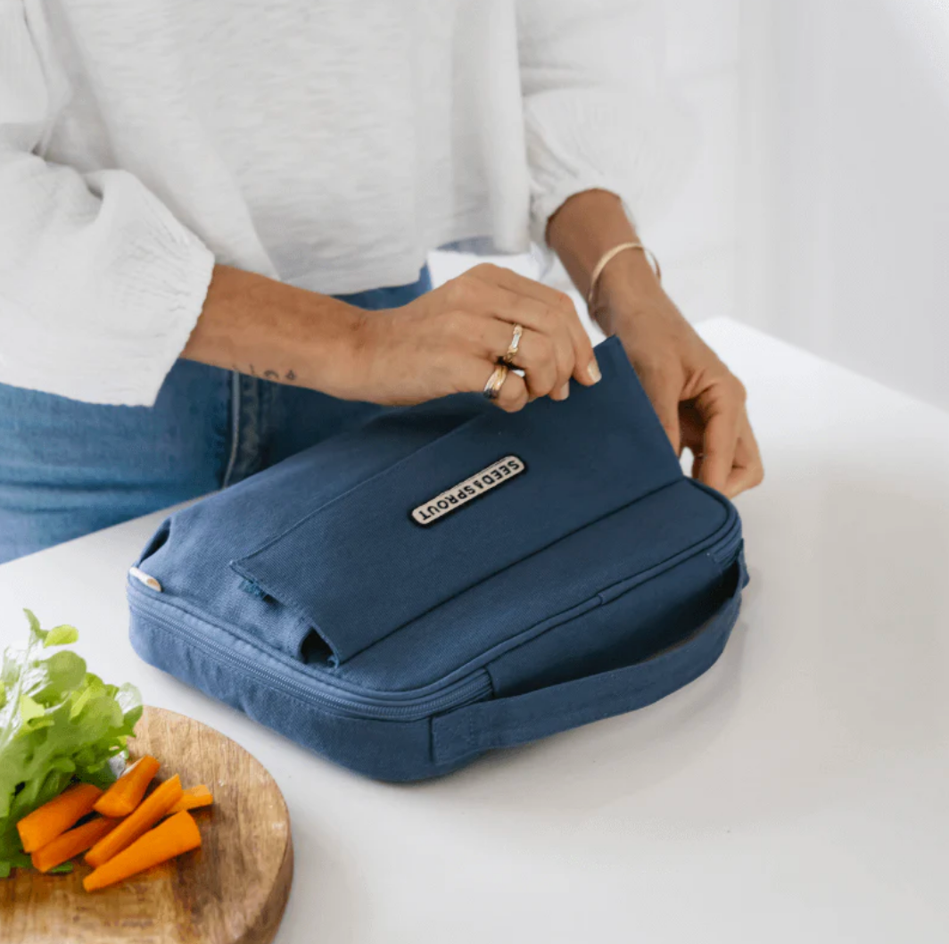 Insulated CrunchCase Lunch Bag - Indigo