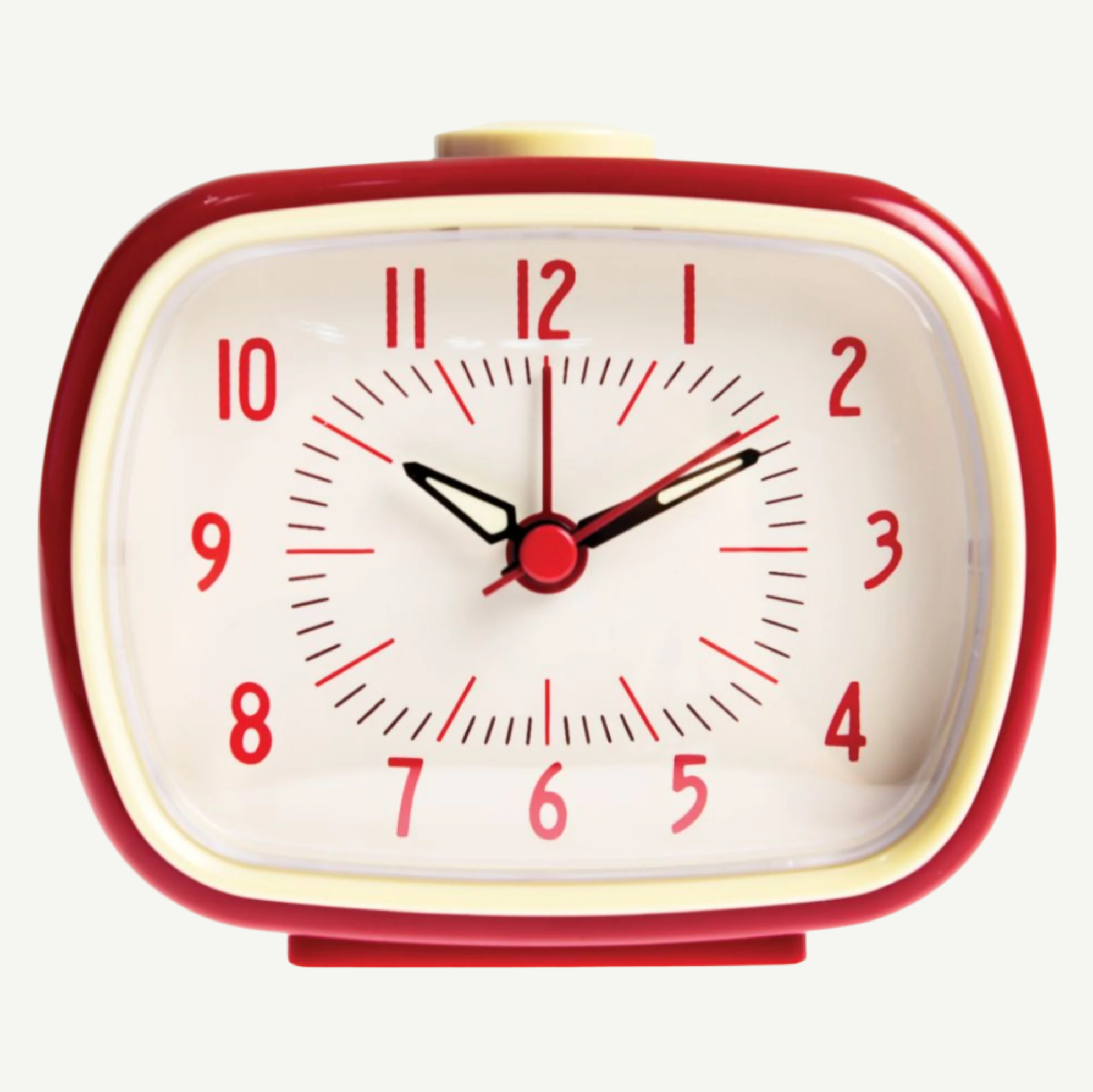 Retro Alarm Clock - Red