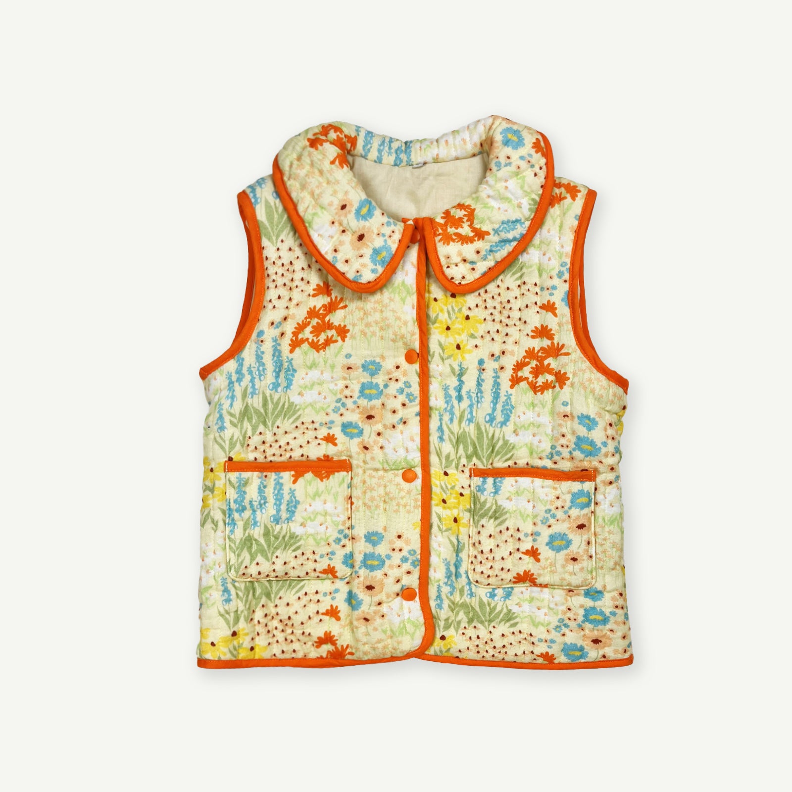 Convertible Quilted Print Jacket - Meadow
