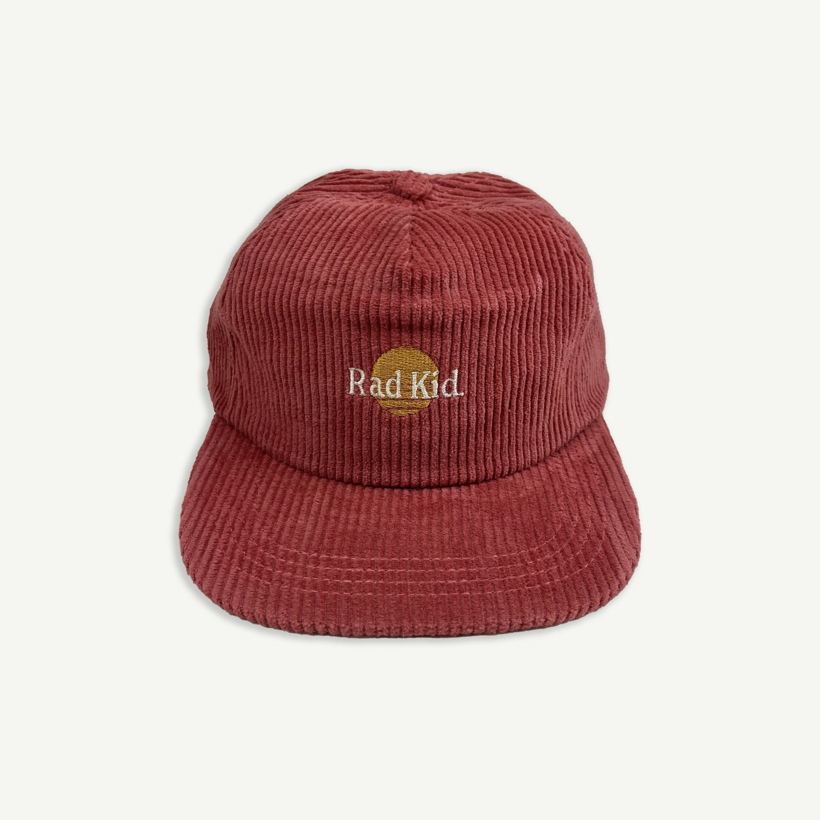 Rad Dad and Rad Kid Cord Cap Bundle - Eco Red