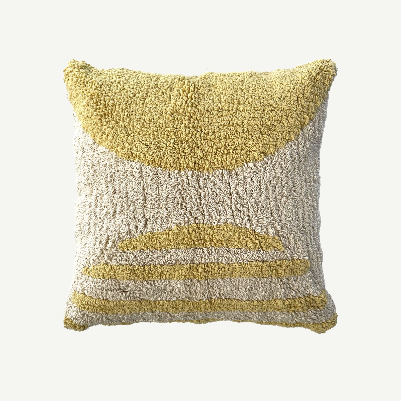 Sunrise Loop Back Cushion - Yellow
