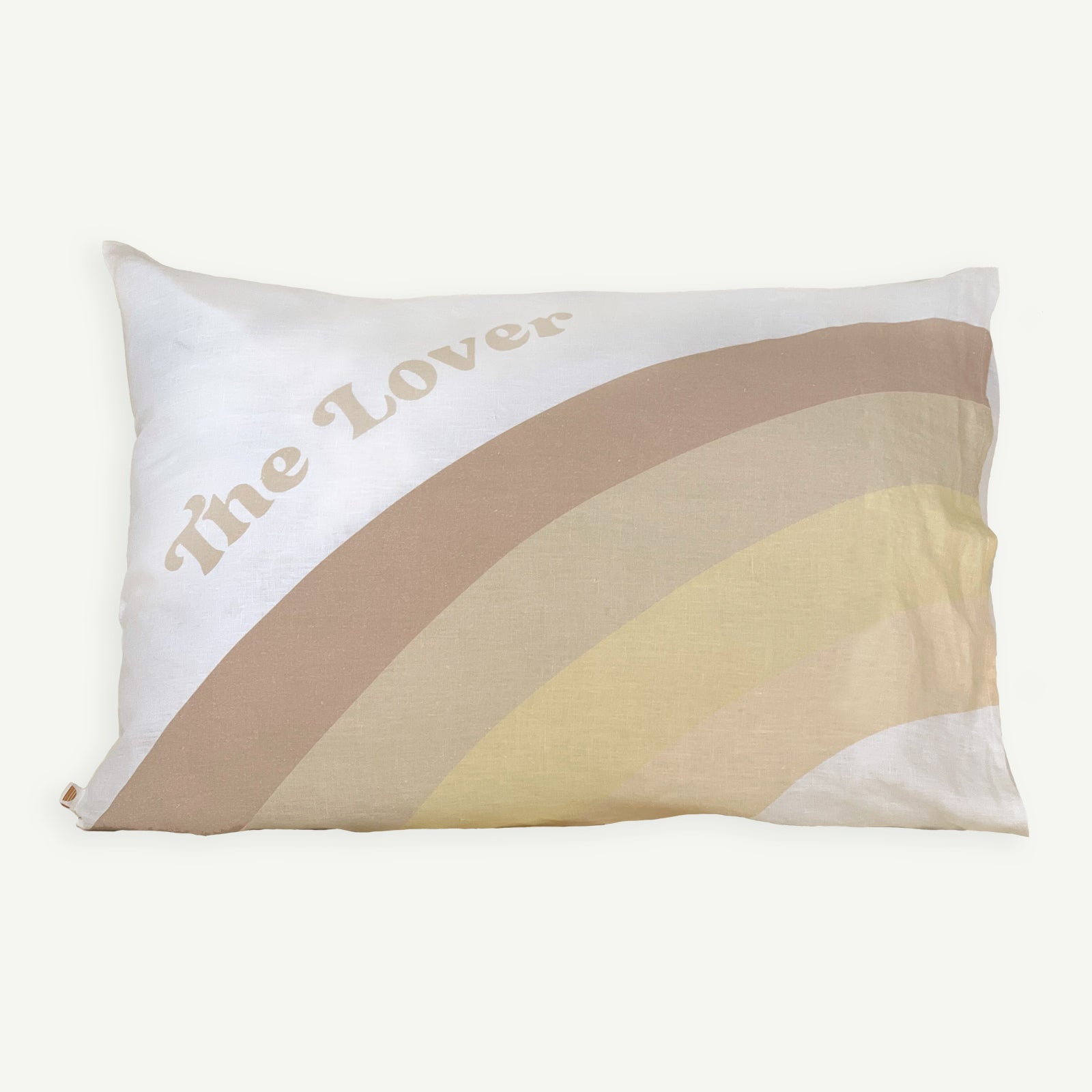 The Lover / The Dreamer Standard Pillowcase - Buttercream