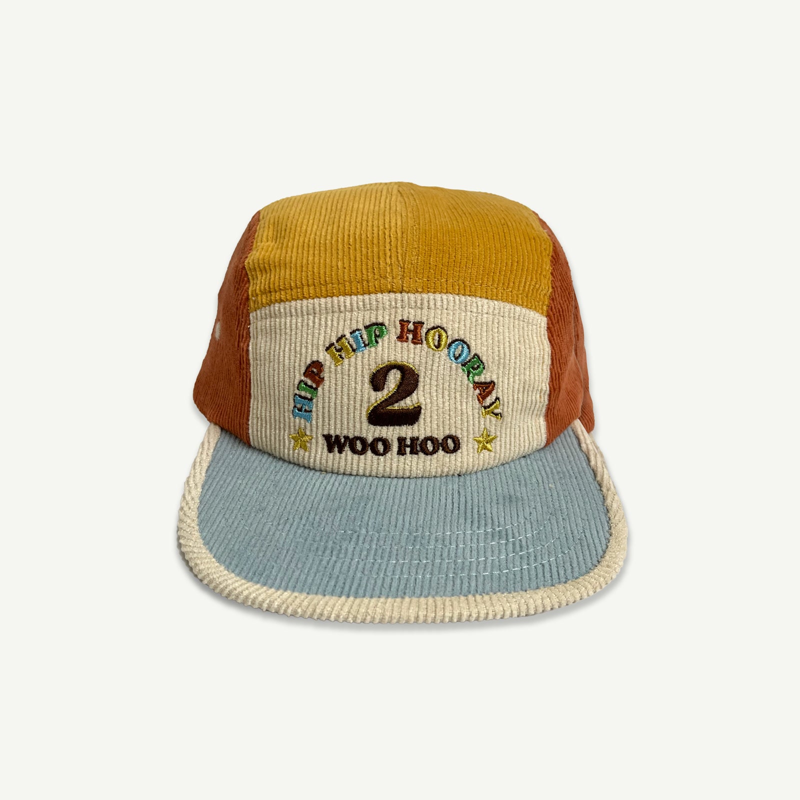 2nd Birthday Cord Cap - Primary Spliced