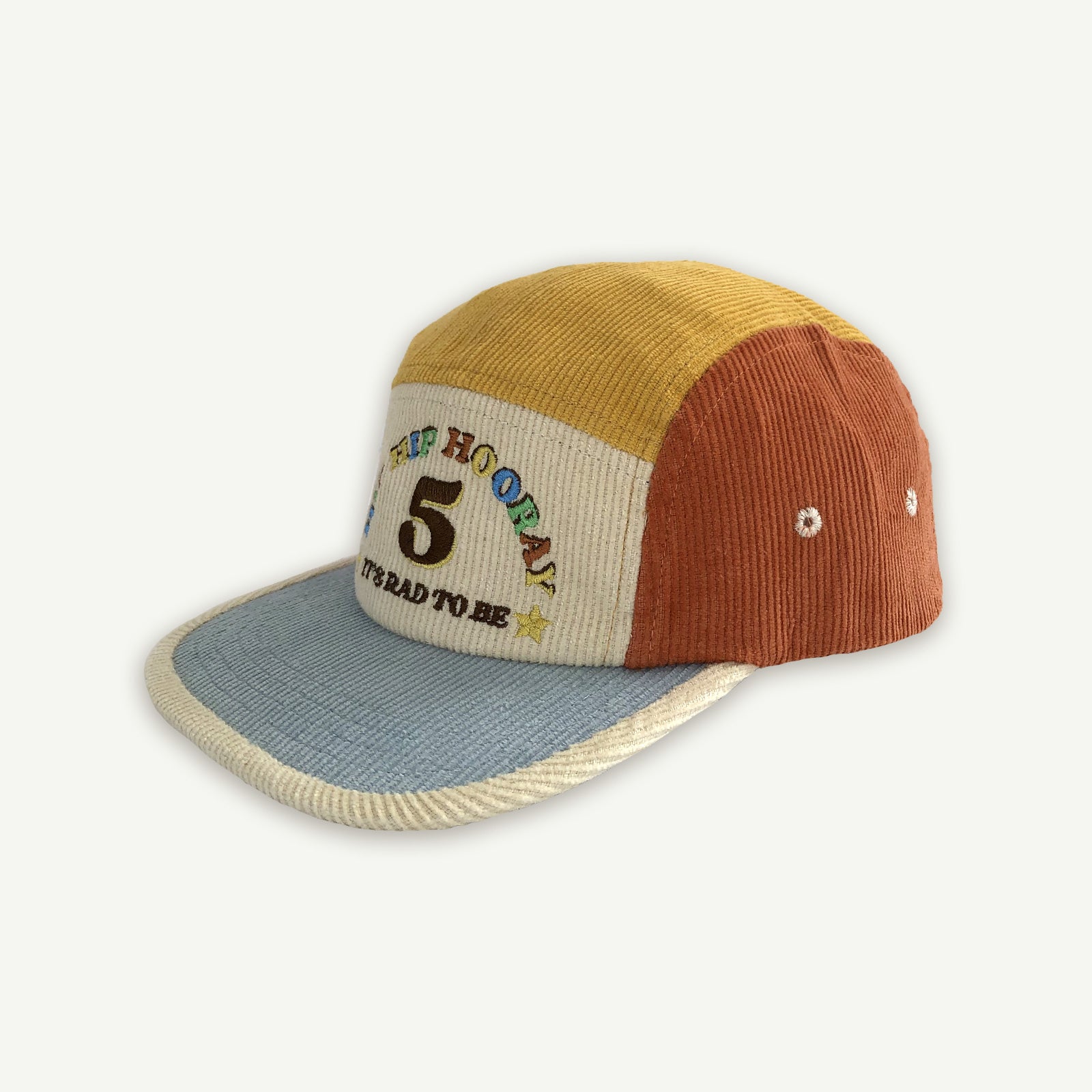 5th Birthday Cord Cap - Primary Spliced