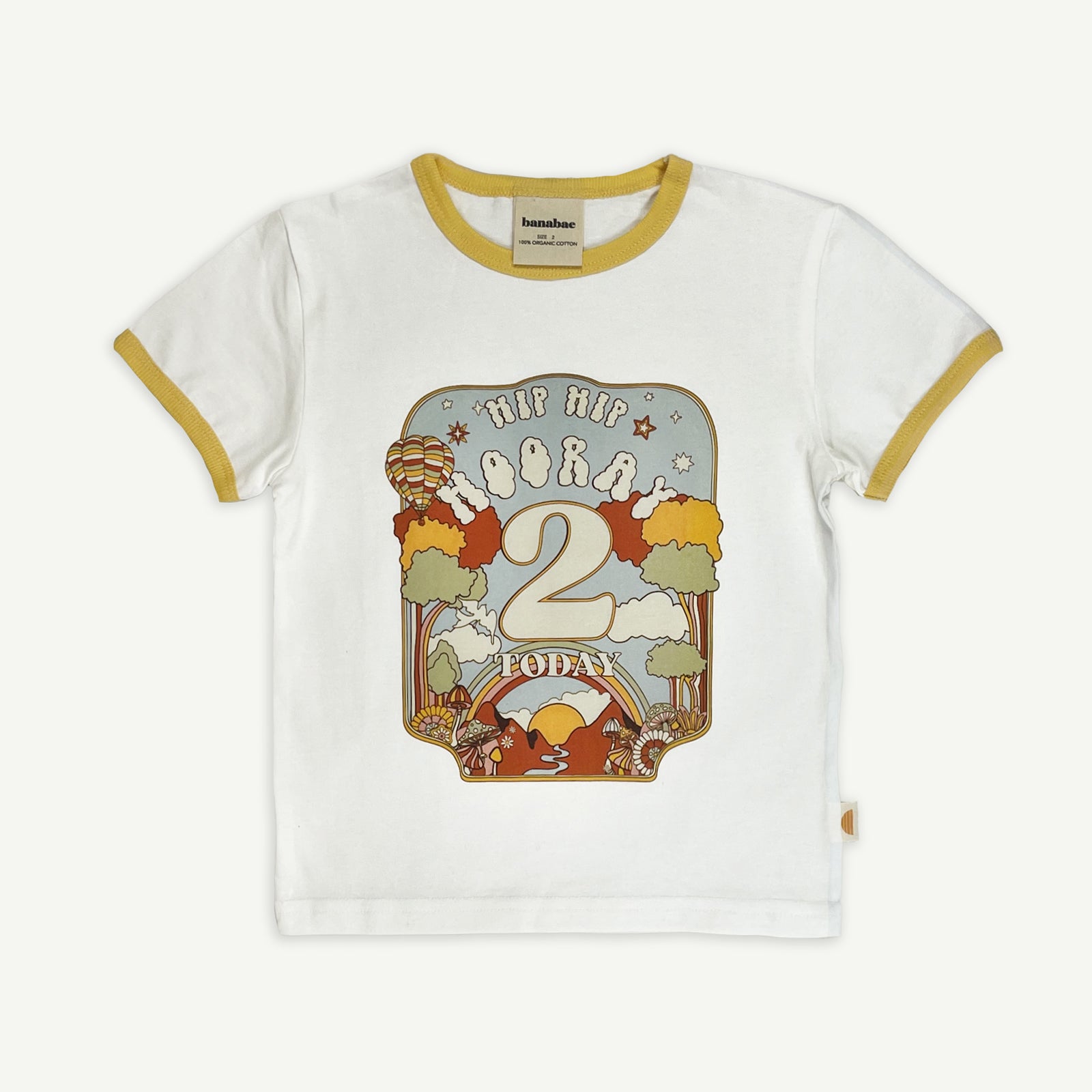 Hip Hip Hooray Birthday Ringer Tee - 2 Year Old