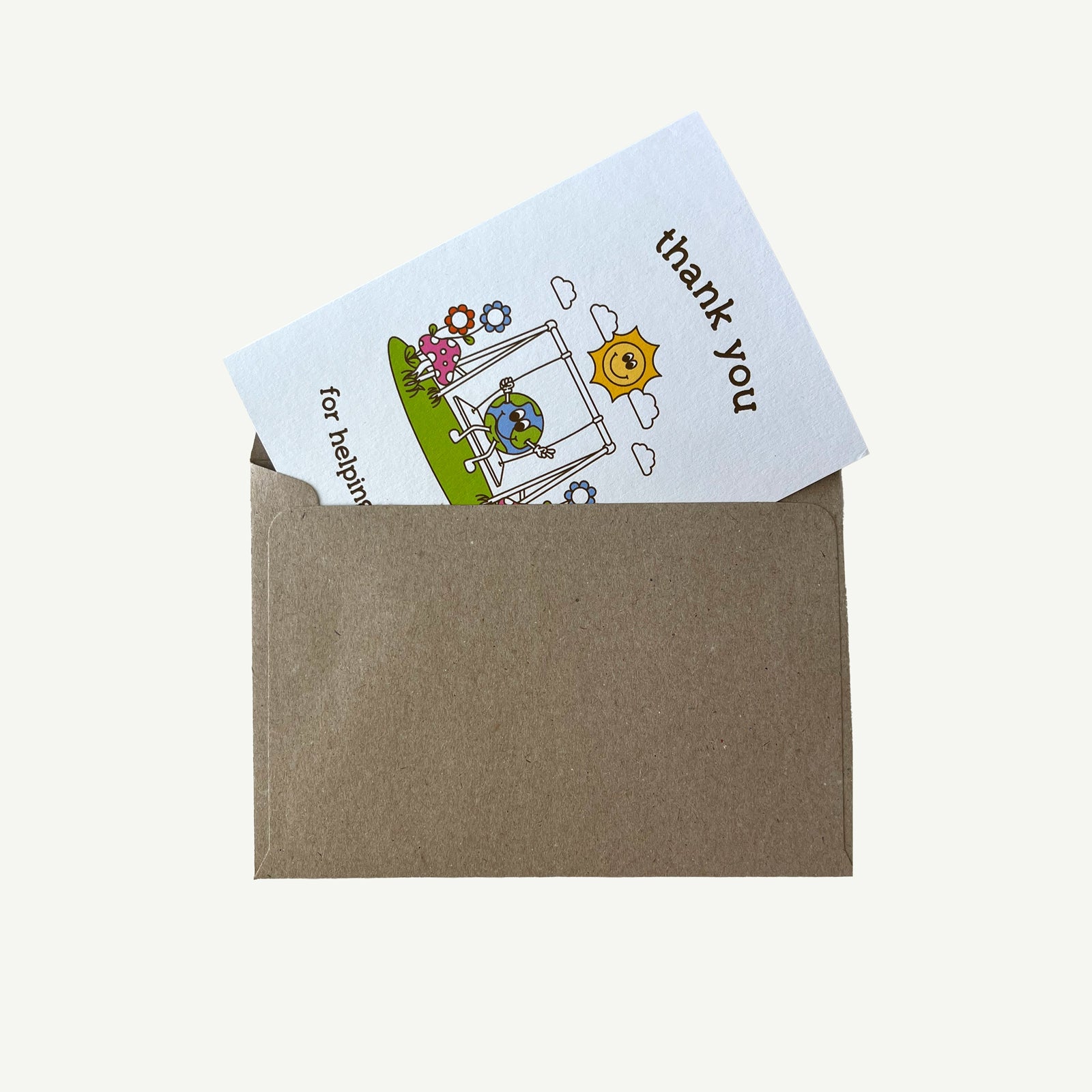 Thank You For Helping Me Grow A6 Greeting Card