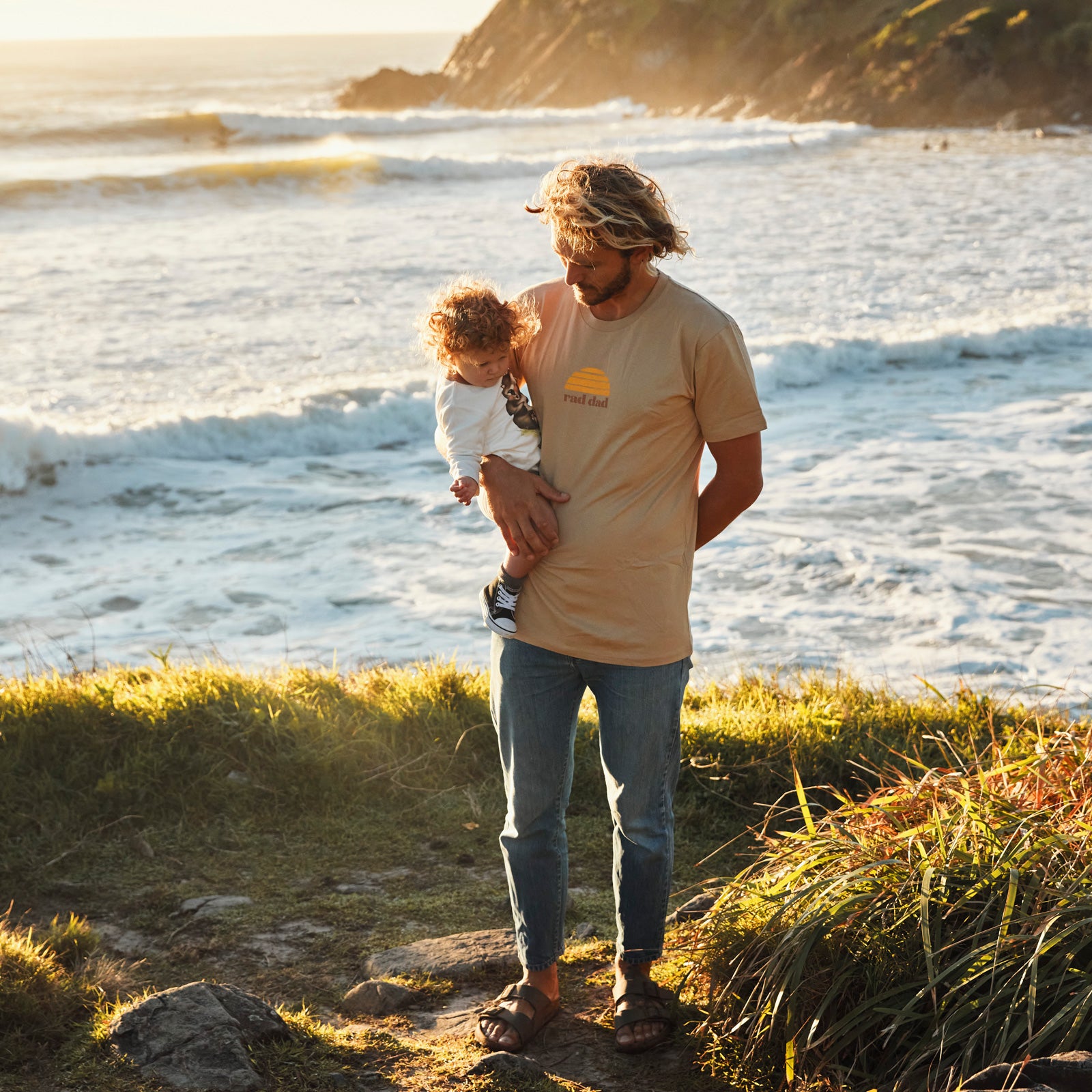 Rad Dad Organic Cotton Tee - Tan