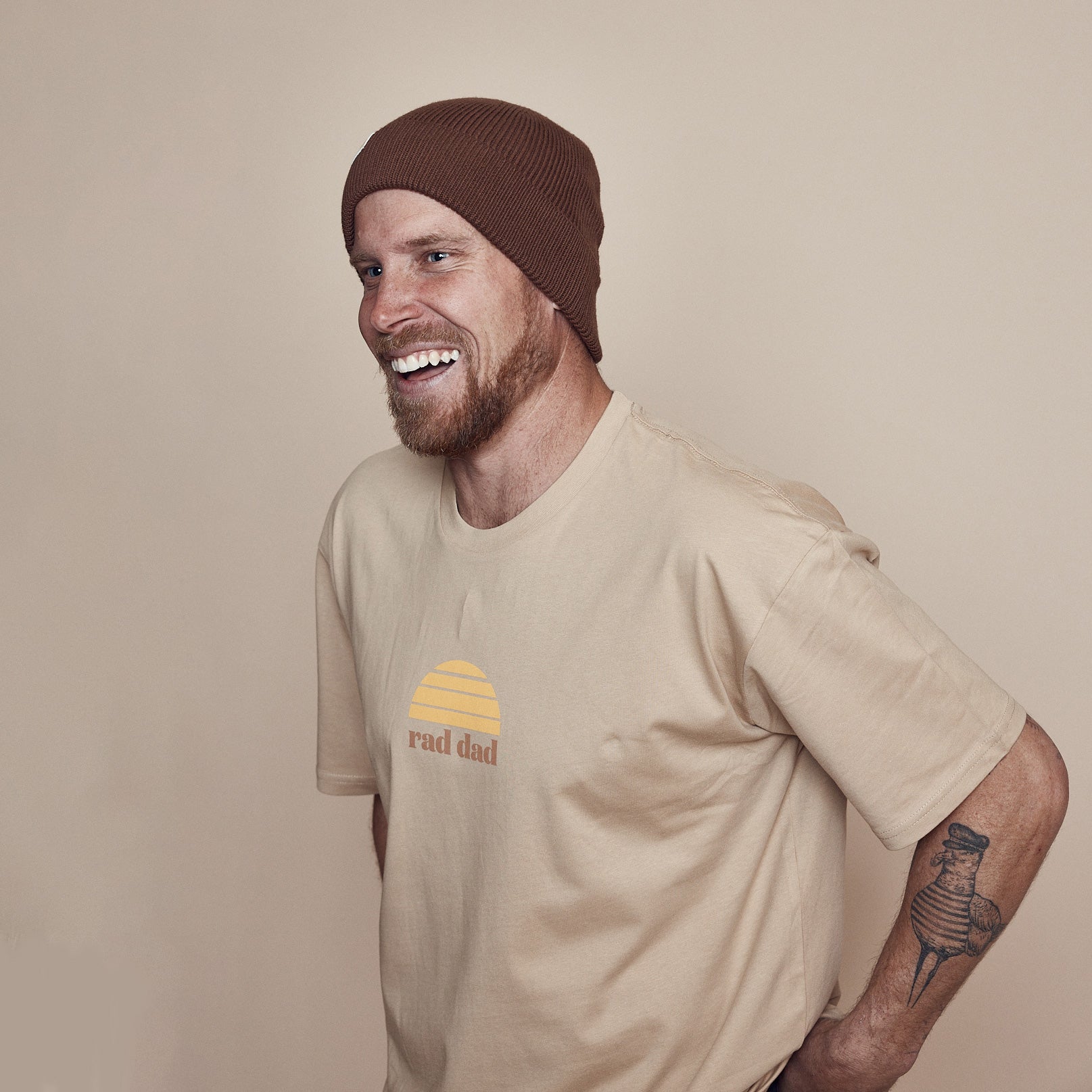 Rad Dad Organic Cotton Tee - Tan