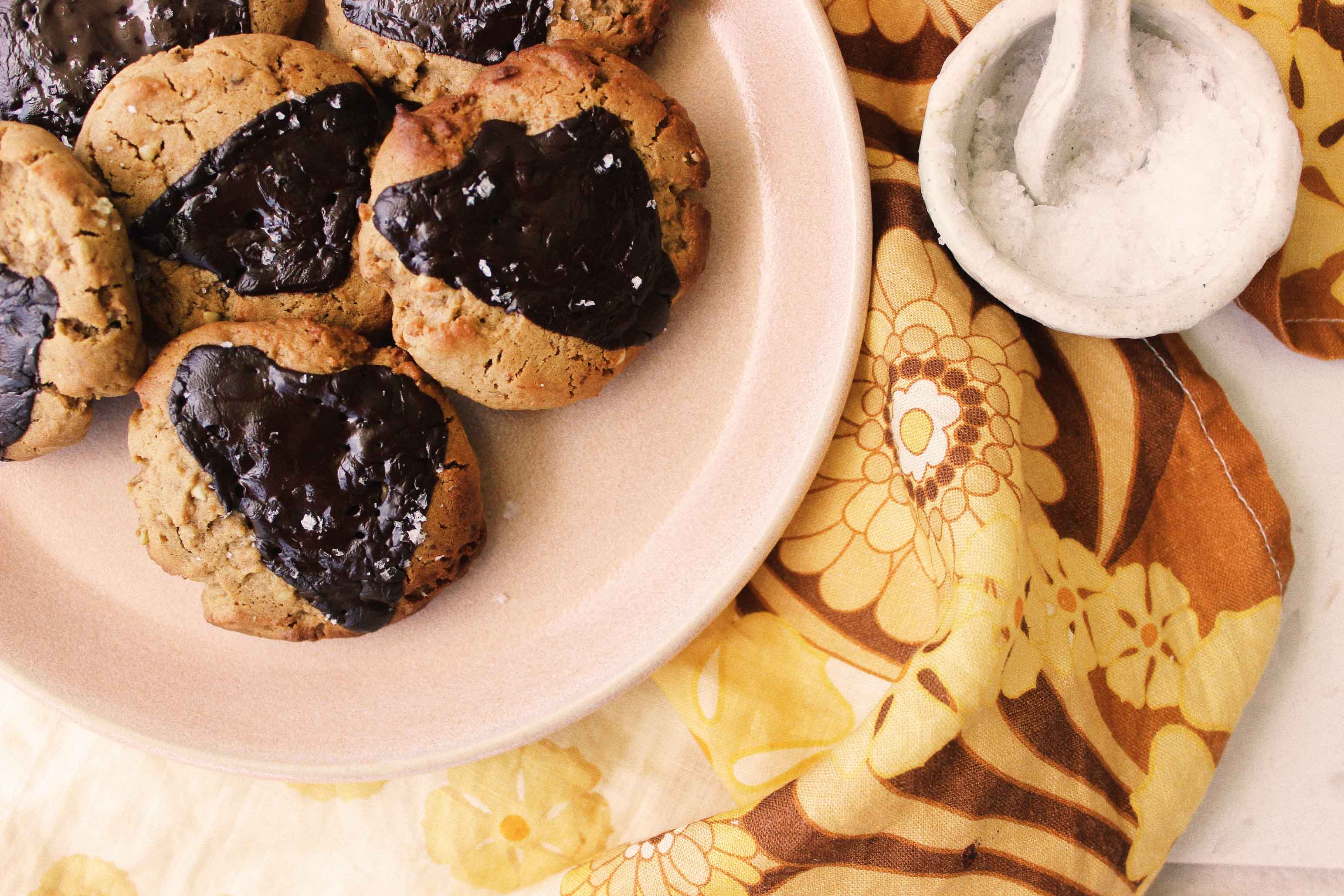 Miso & Dark Chocolate Buckwheat Cookies