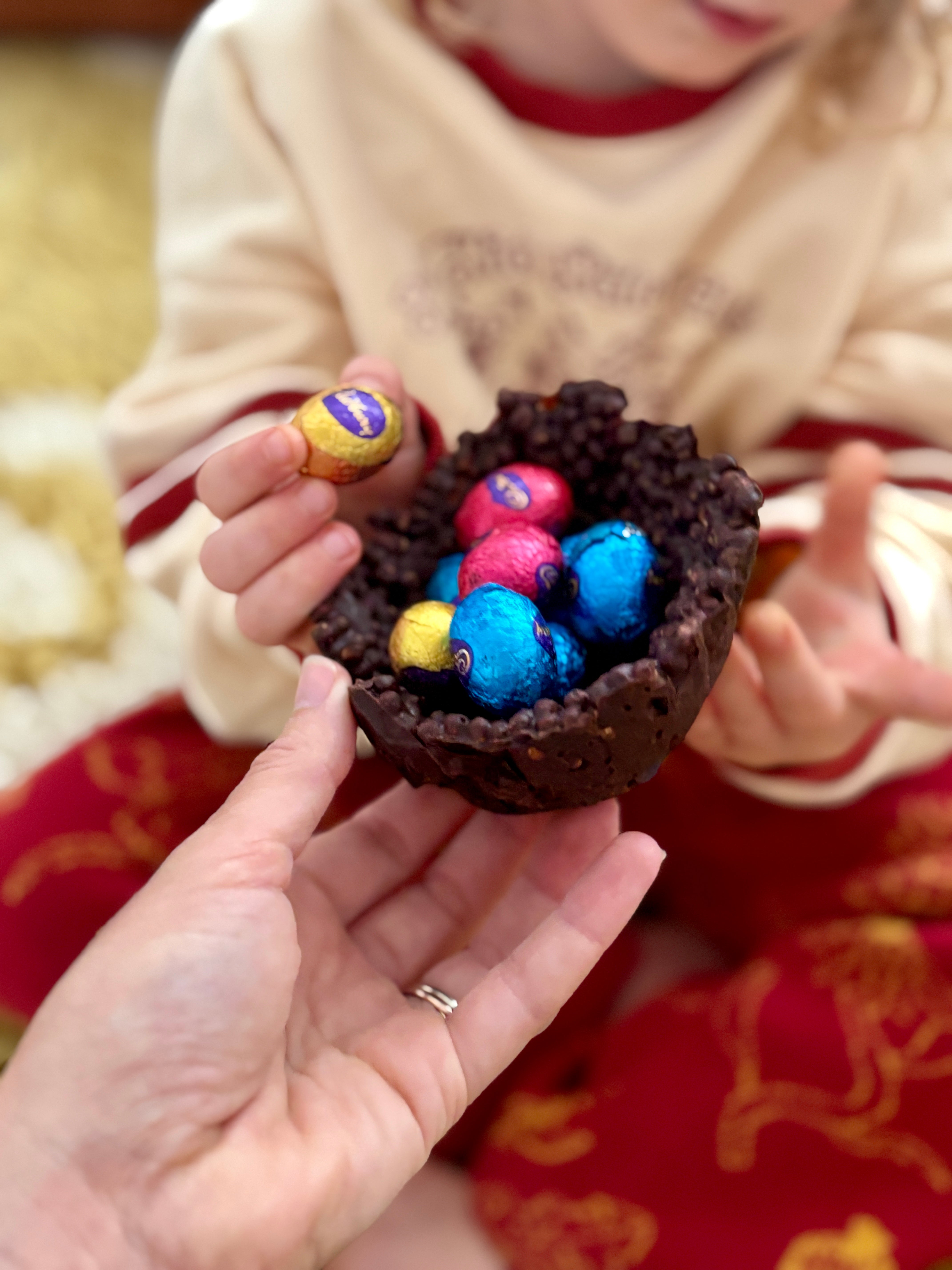 The Brightside - Easter Chocolate Crackle Bowls by Shelley McKenzie