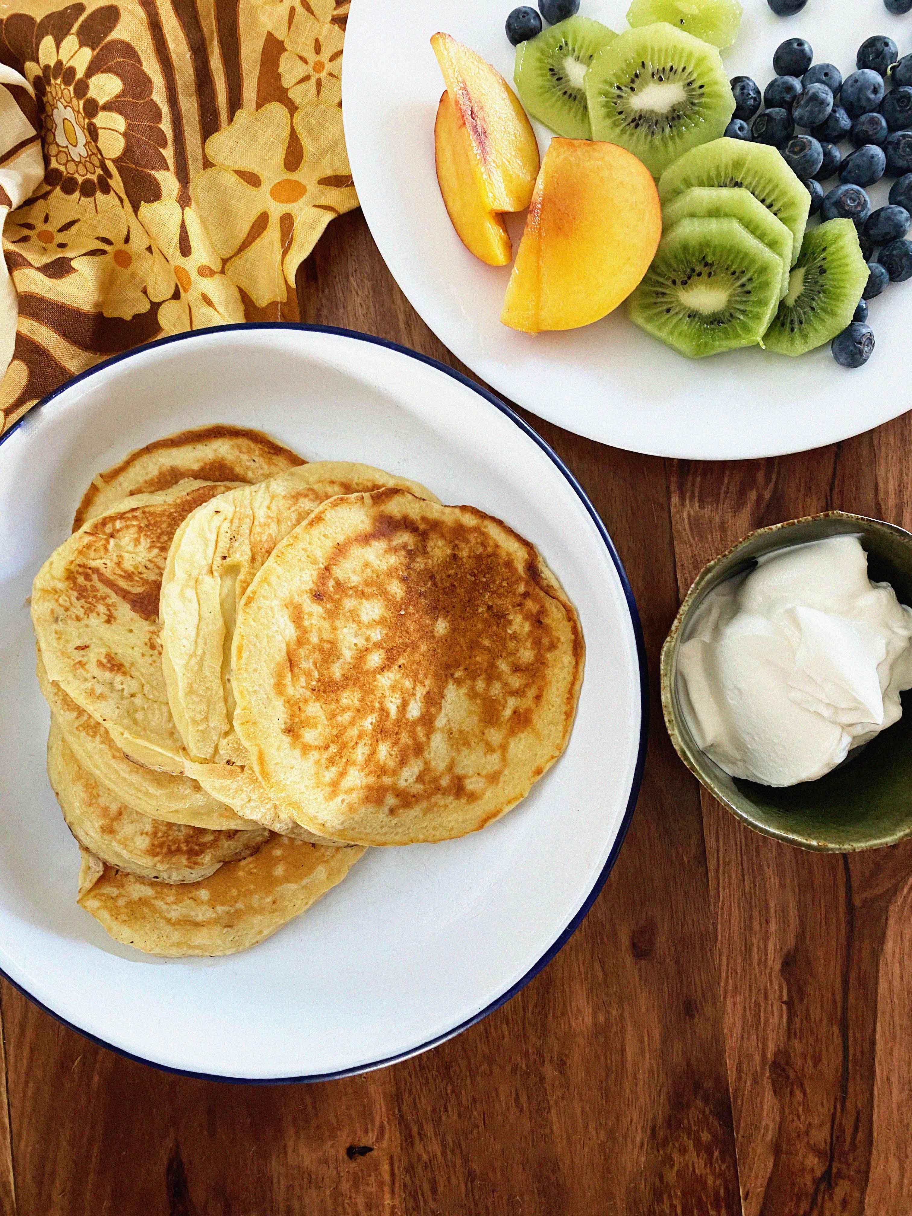 The Brightside: Easter Breakfast - Banana Ricotta Pancakes