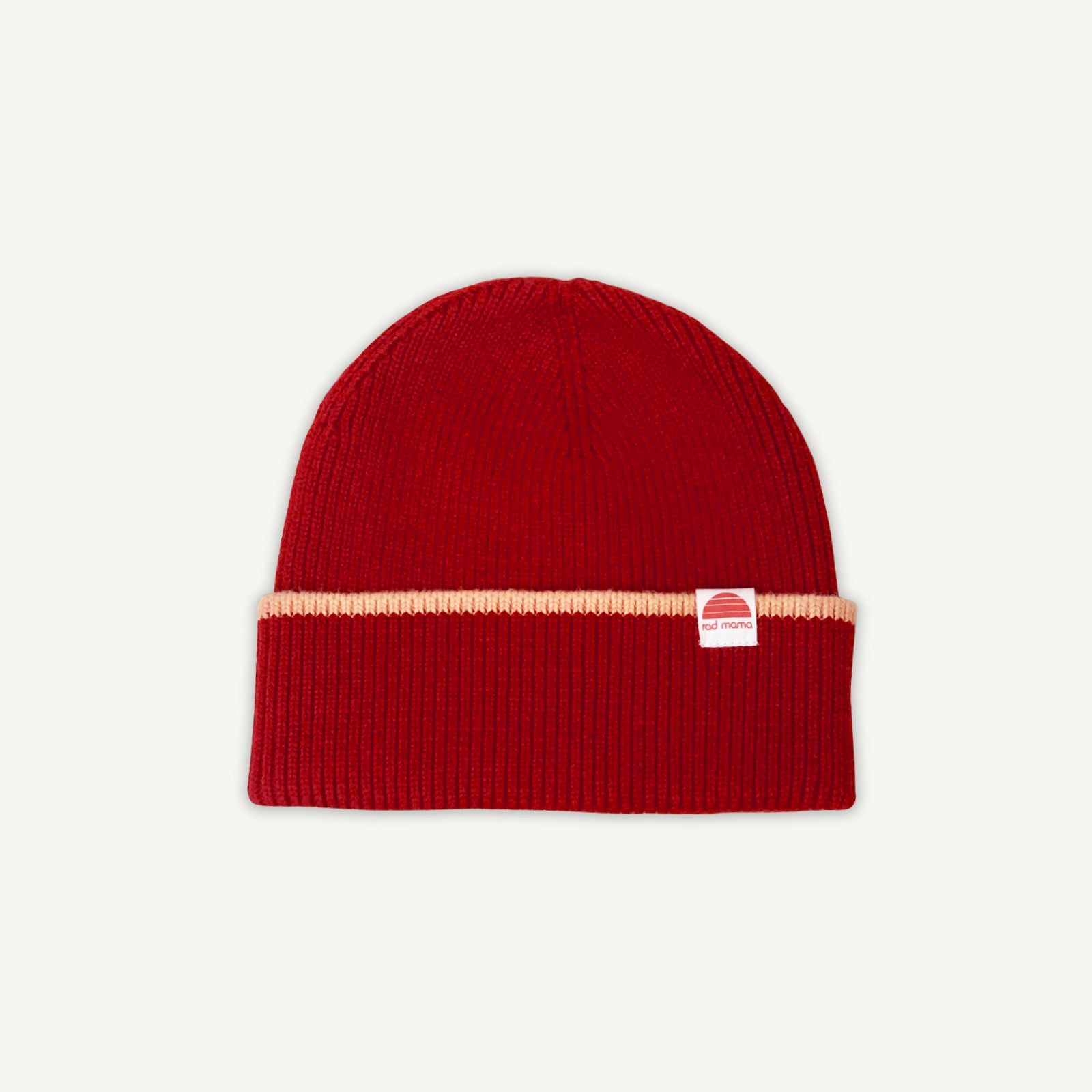 Rad Mama Organic Knit Beanie - Cherry Red