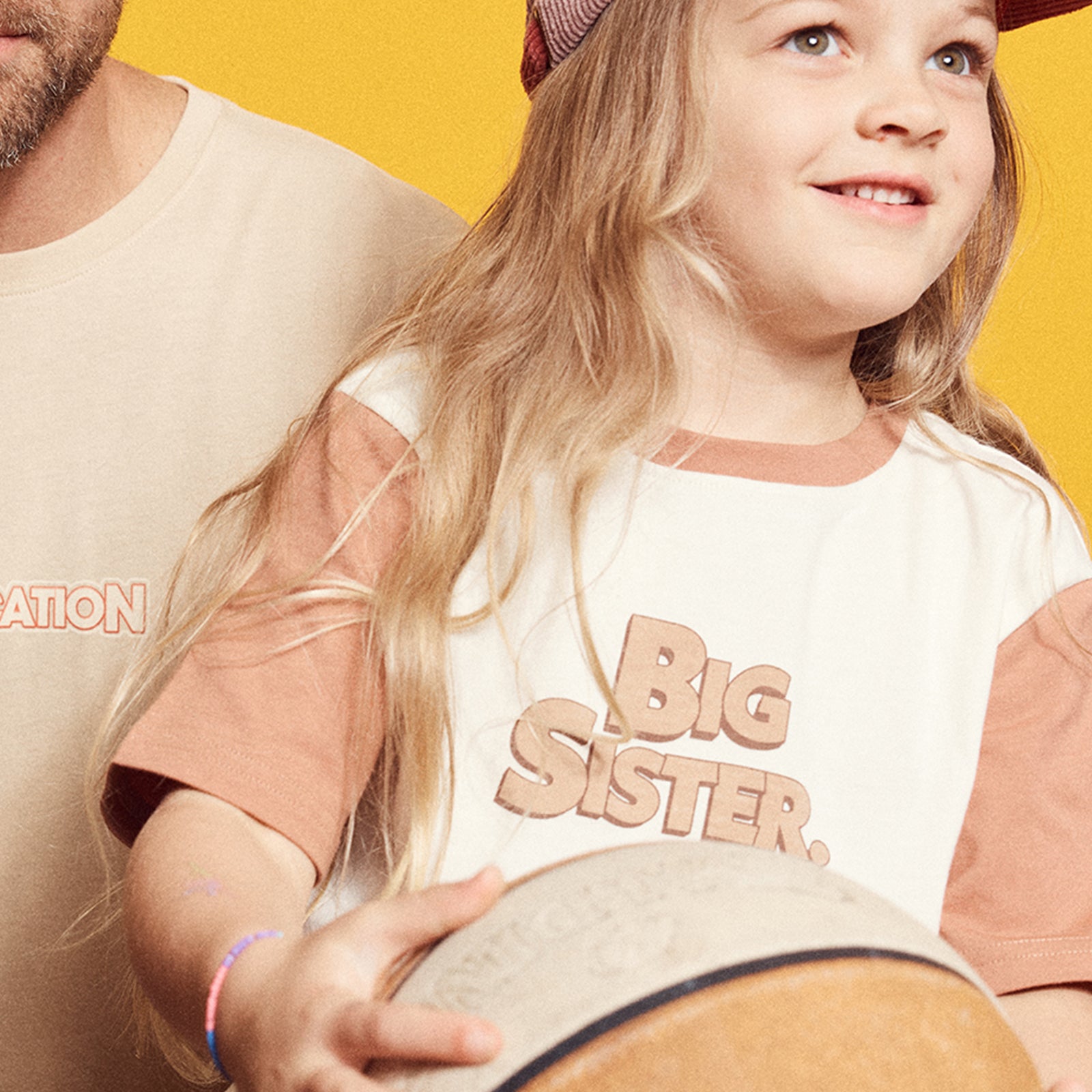 Big Sister Organic Cotton Tee - Mousse