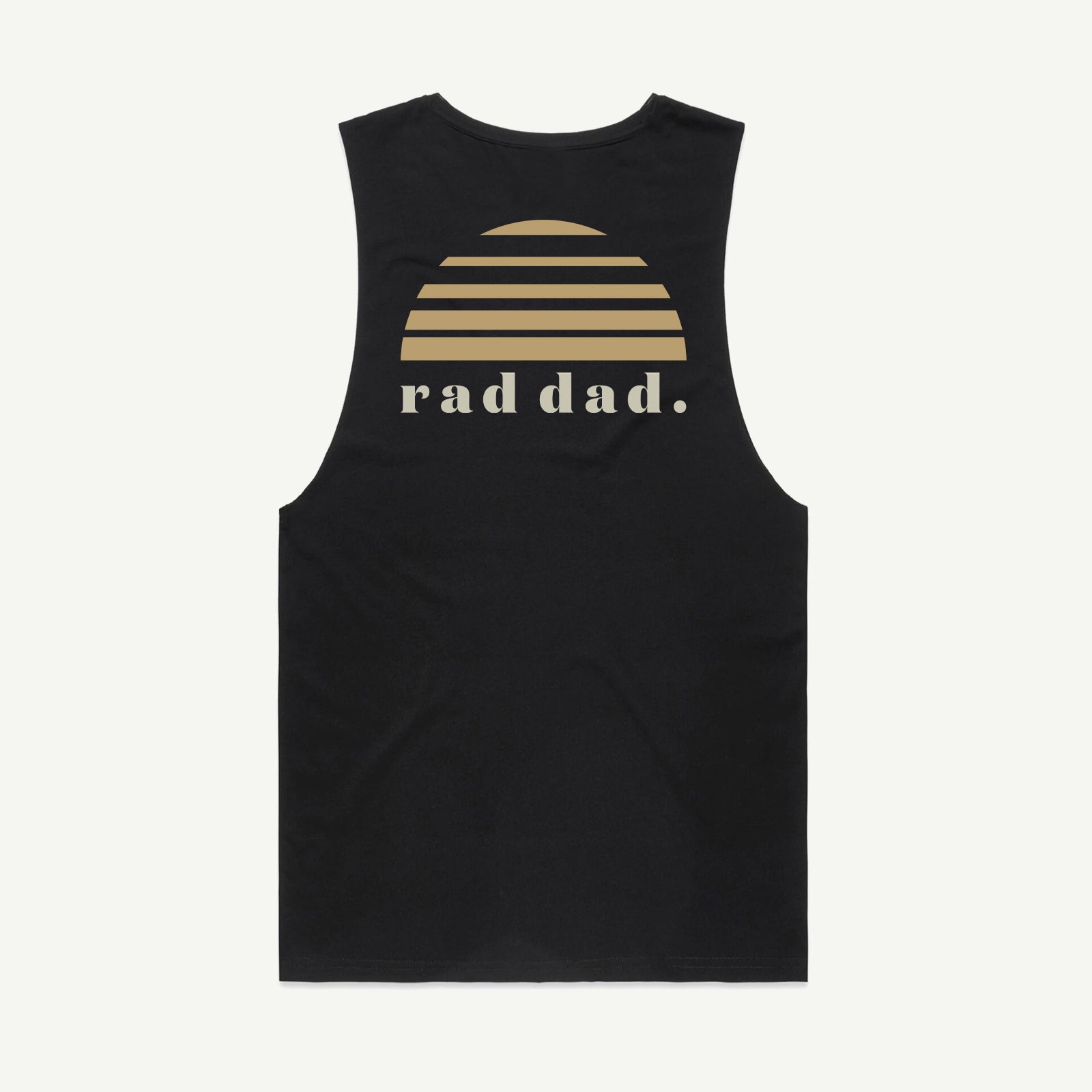 Rad Dad Singlet Organic Cotton - Black