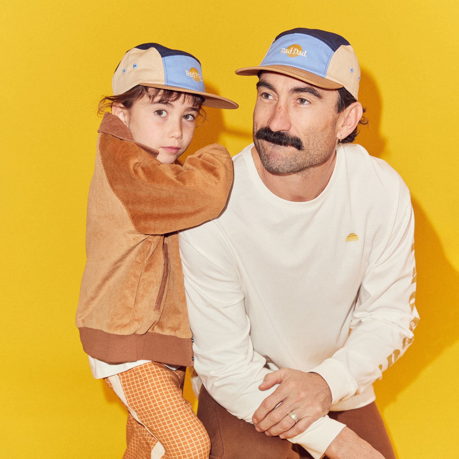 Rad Dad Tonal Long Sleeve Tee - White