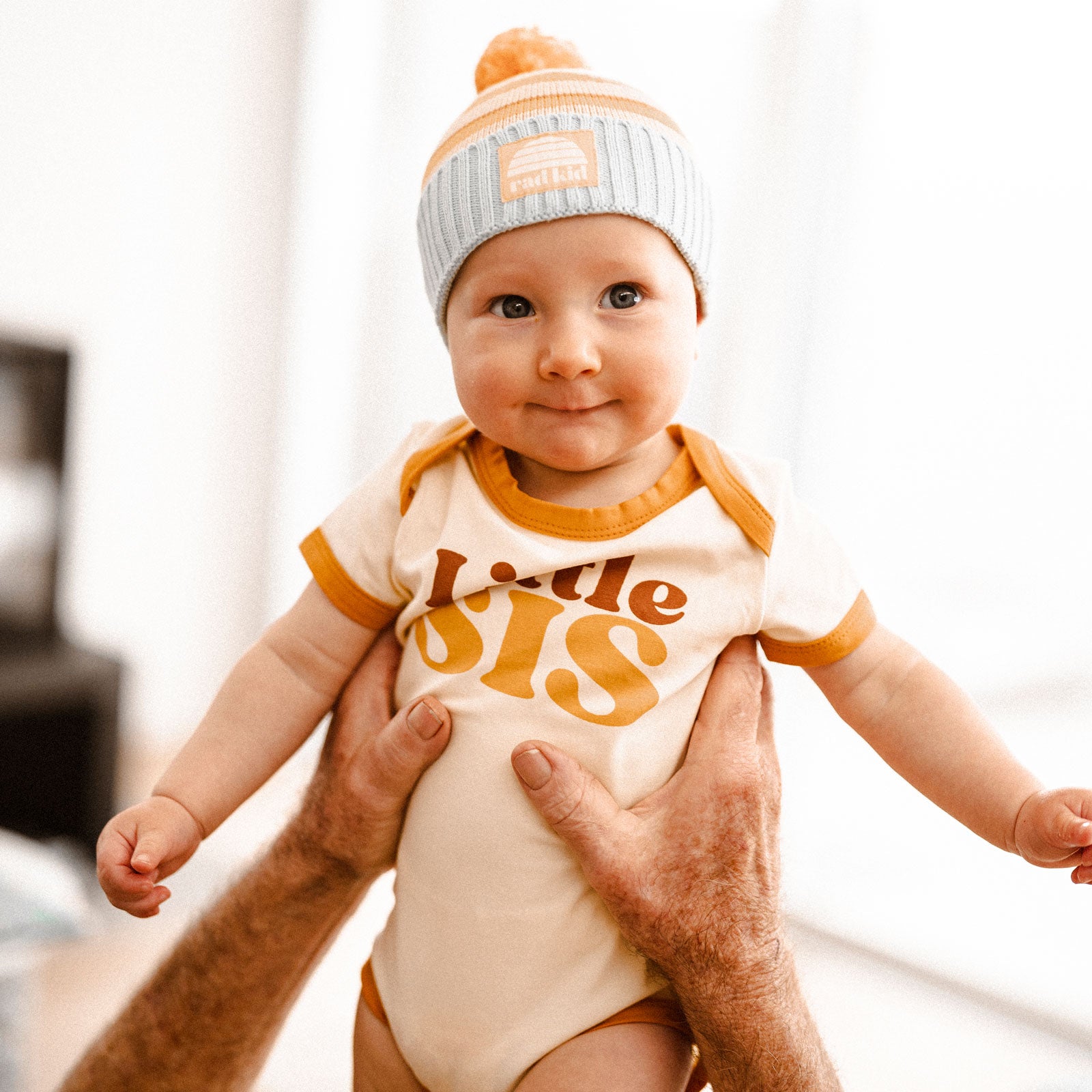 Little Sis Organic Cotton Onesie - Mustard