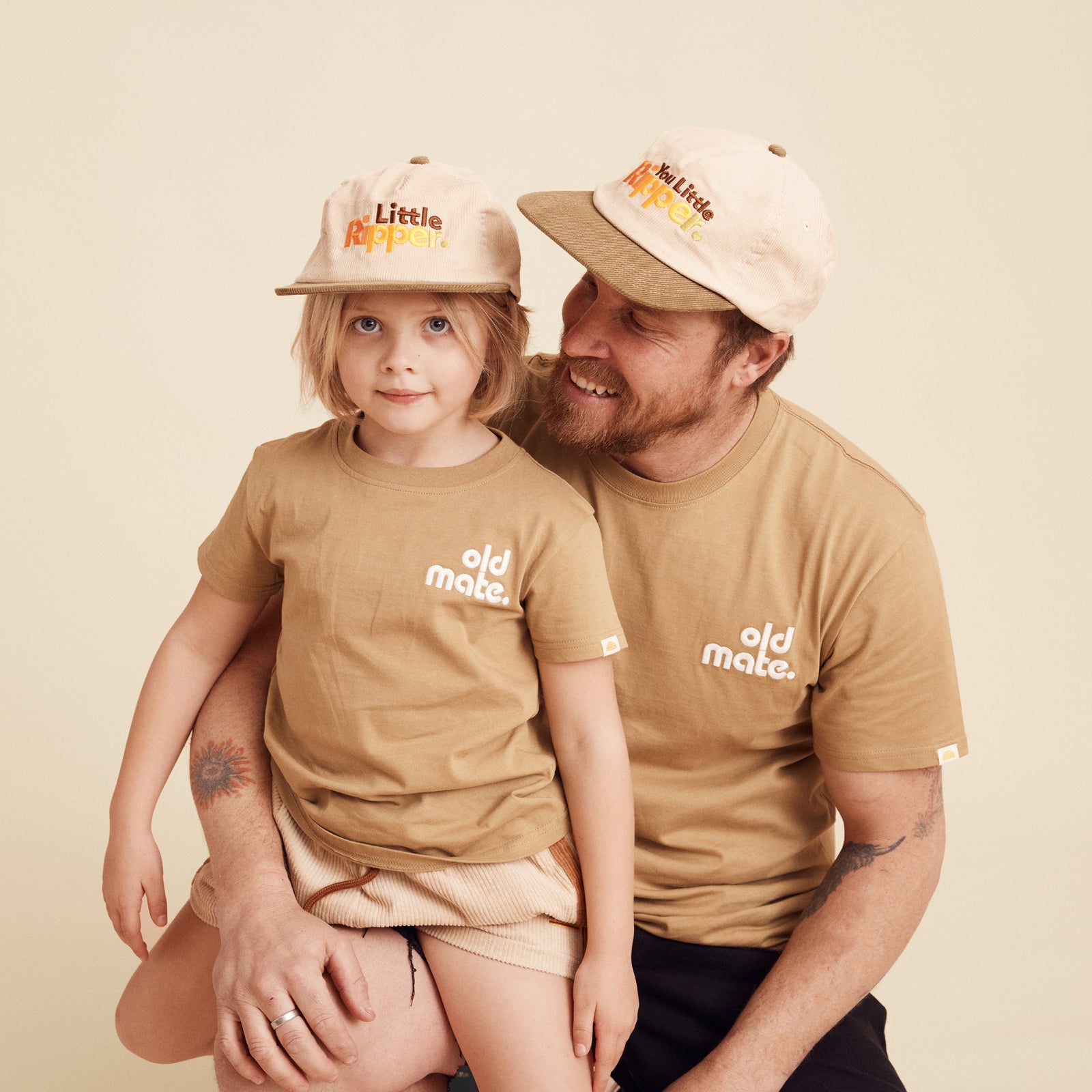 Old Mate Organic Cotton Kids Tee - Olive