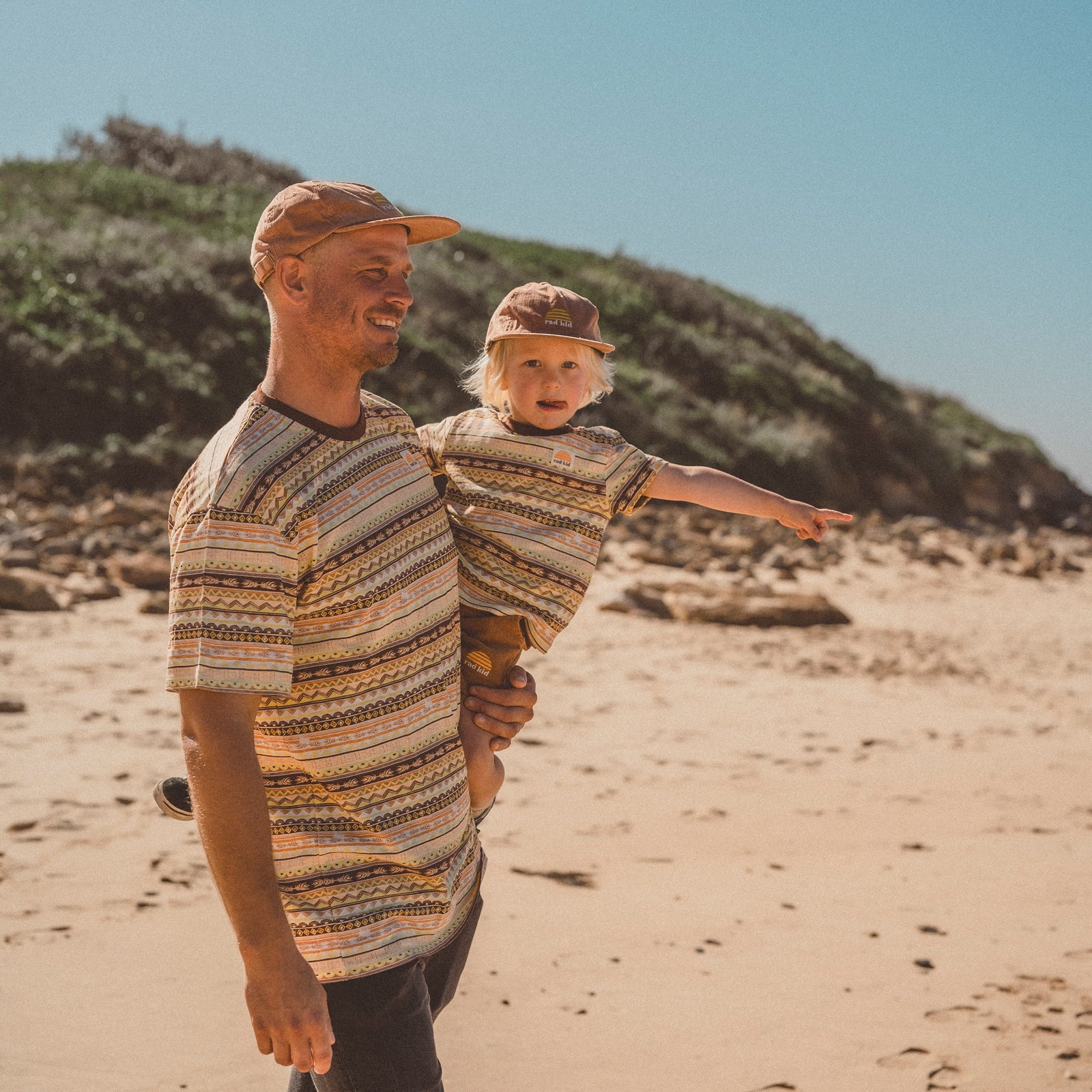 Rad Kid Spookies Stripe Hemp Tee - Kids