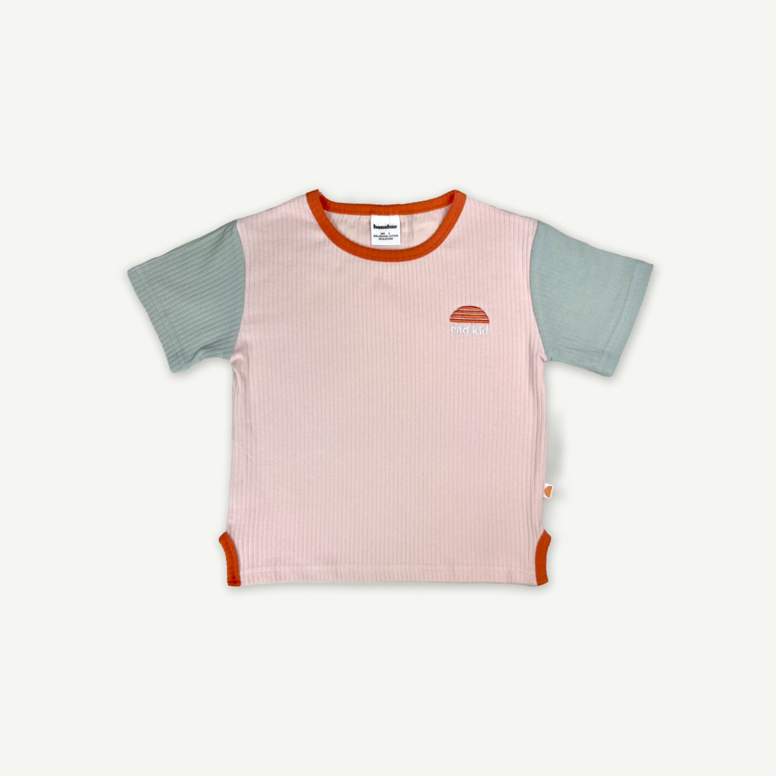 Rad Kid Organic Cotton Rib Twinset - Hibiscus