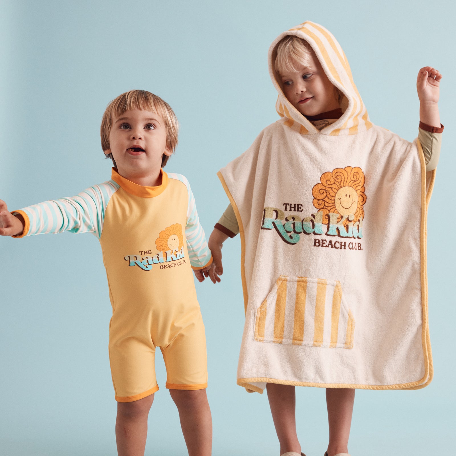 Rad Kid Beach Club Hooded Organic Cotton Towel