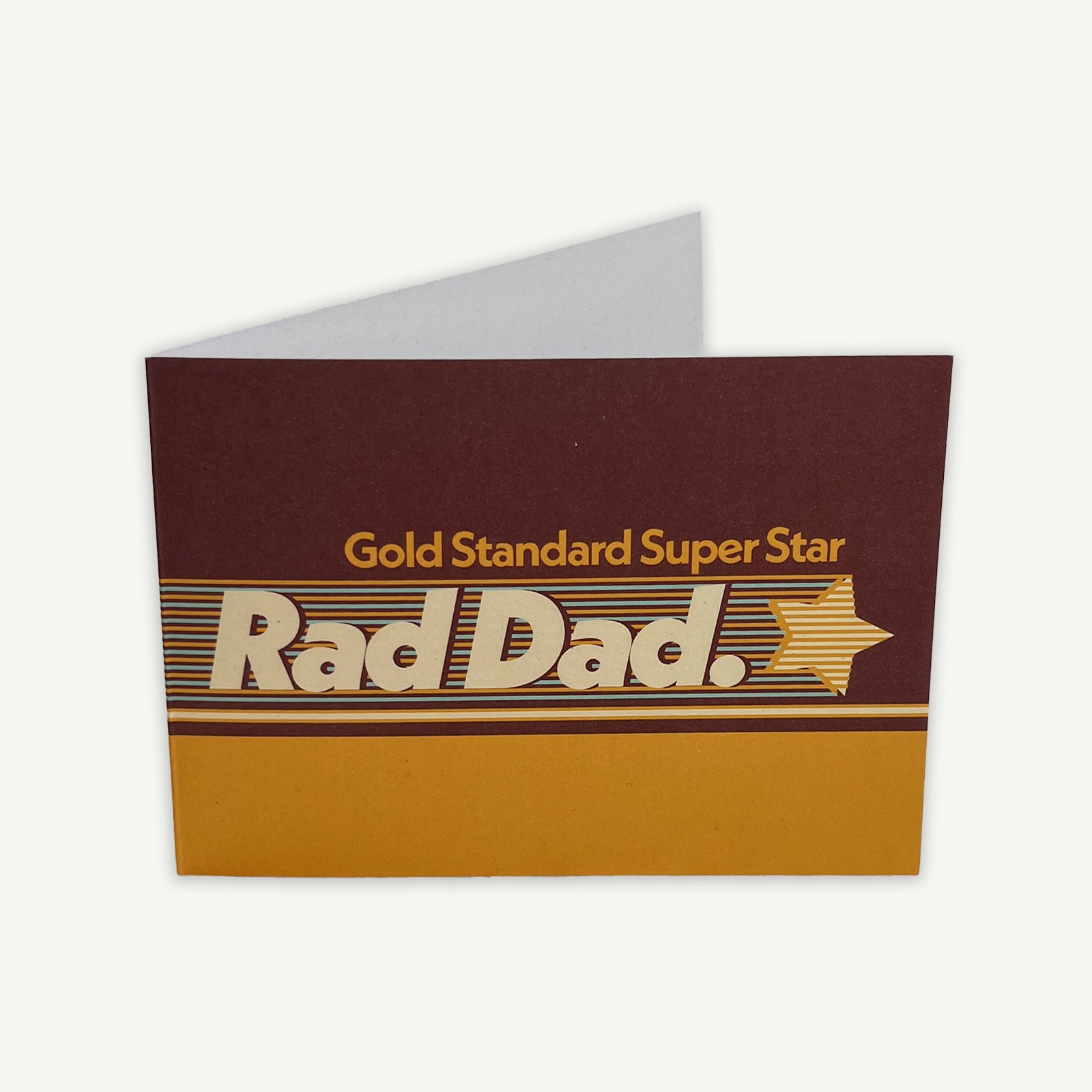 Gold Standard Rad Dad A6 Greeting Card