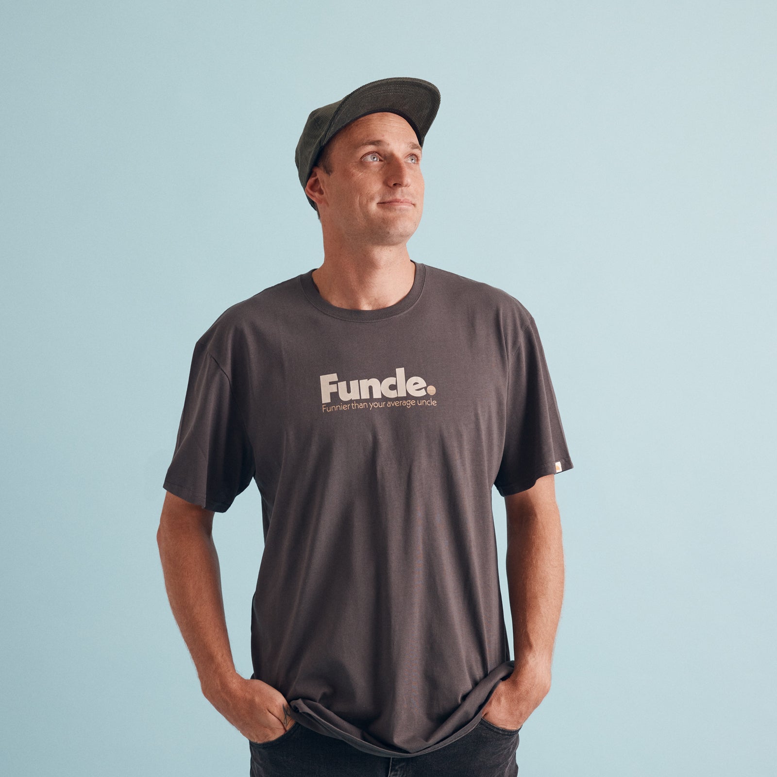 Funcle Cotton Tee - Faded Black
