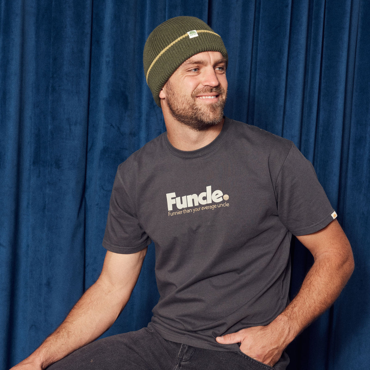 Funcle Riders Funcle Organic Cotton Tee - Washed Black | Banabae