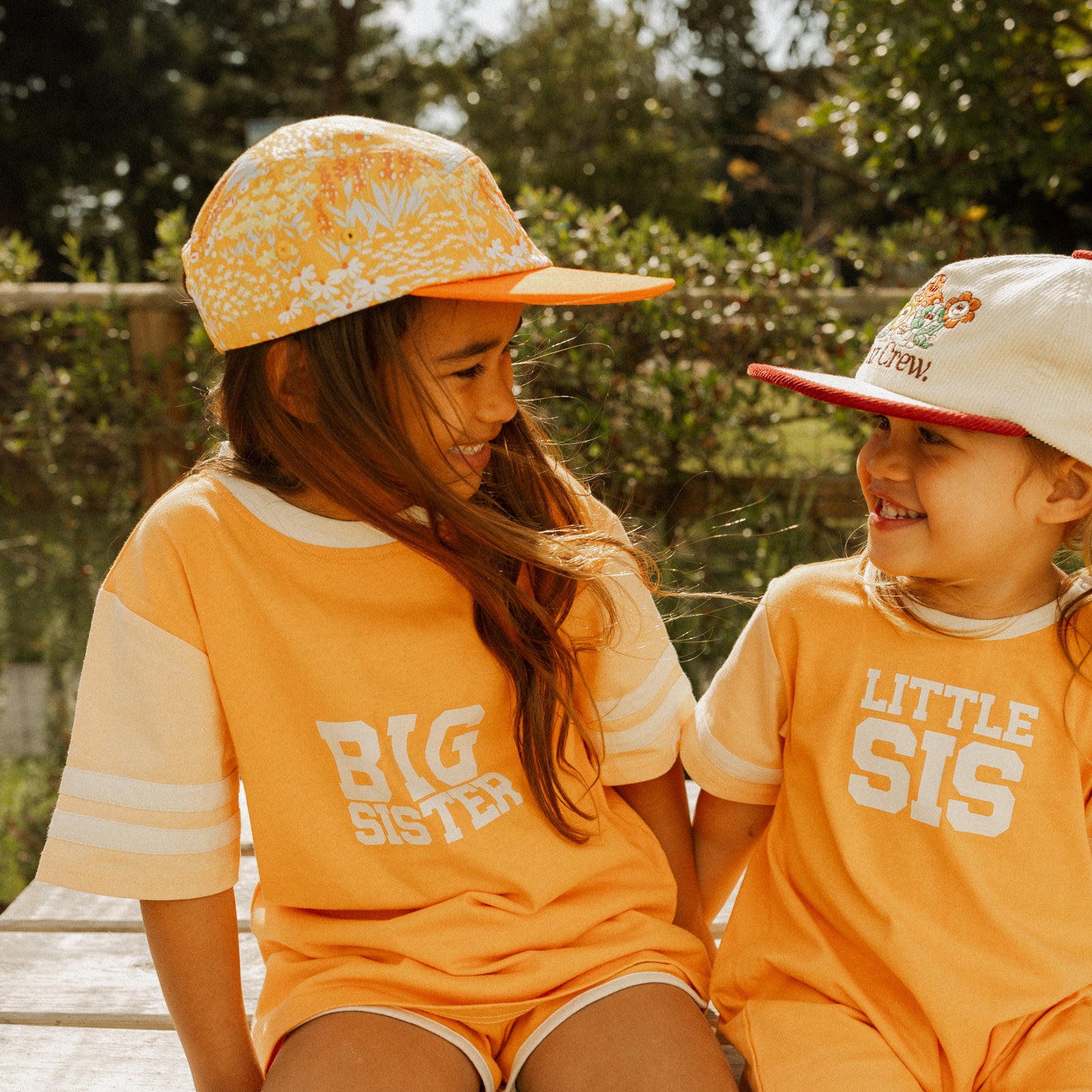 Big Sister Collegiate Tee - Coral