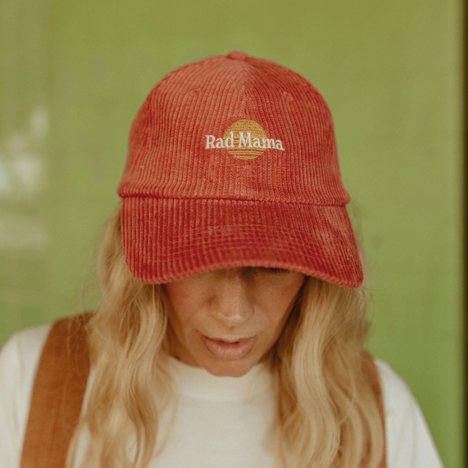 Rad Mama Baseball Cord Cap - Eco Red