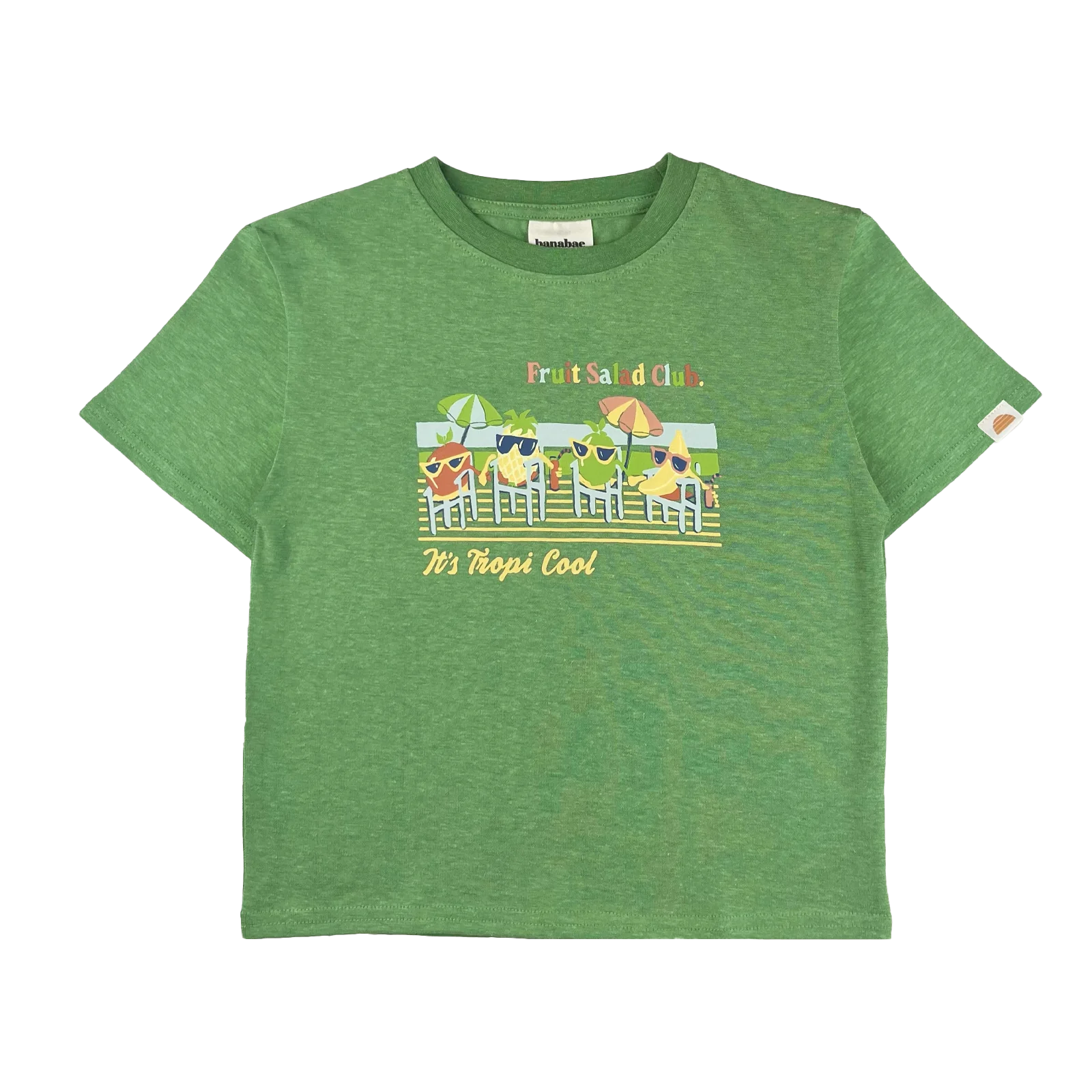 Fruit Salad Club Hemp Kids Tee - Apple Green
